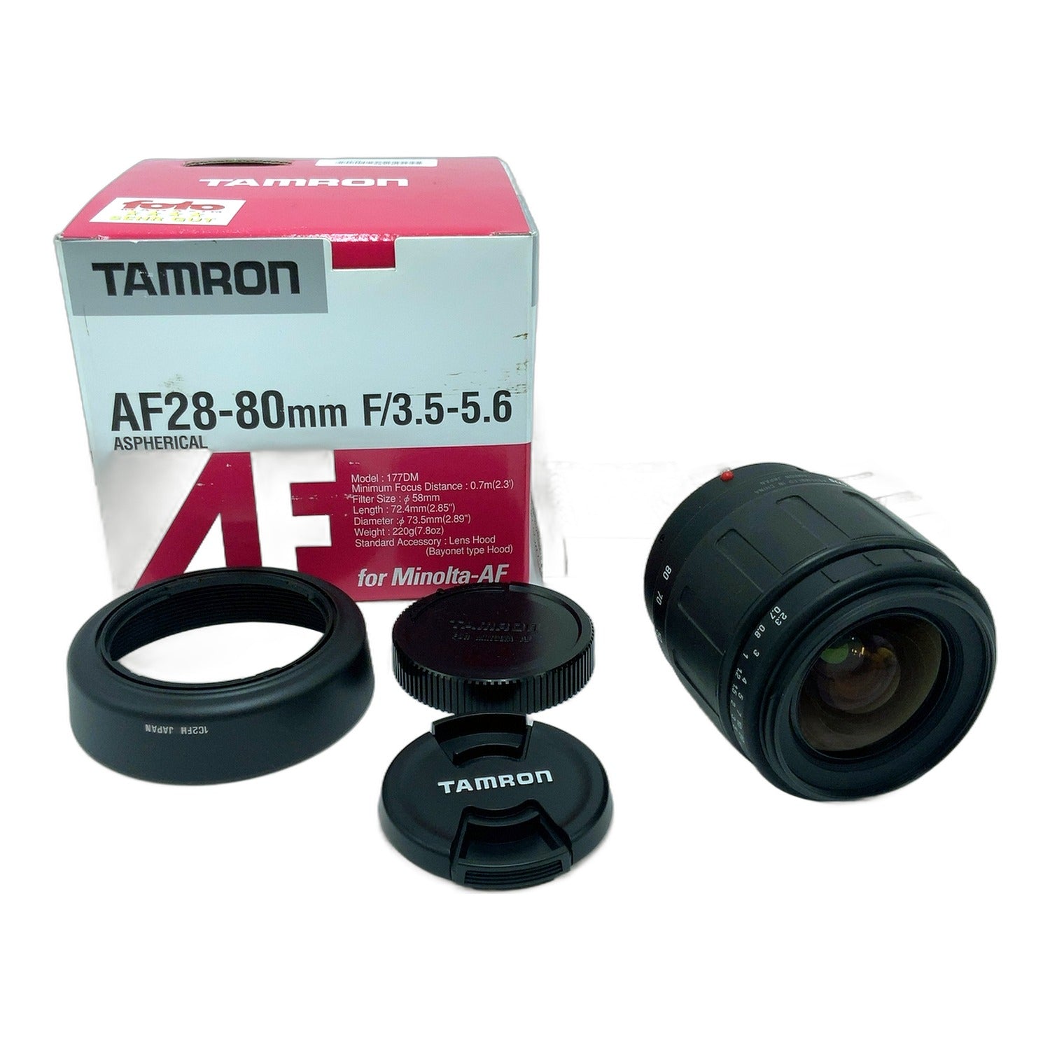 Tamron 177D Aspherical 28-80mm 1:3.5-5.6 in OVP (Minolta AF/Sony A)