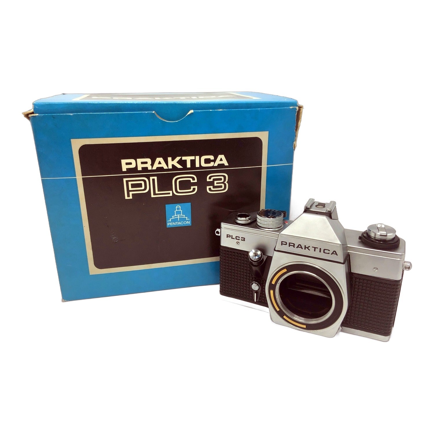Pentacon Praktica PLC 3 SLR in OVP 35mm Spiegelreflexkamera Analogkamera (M42)
