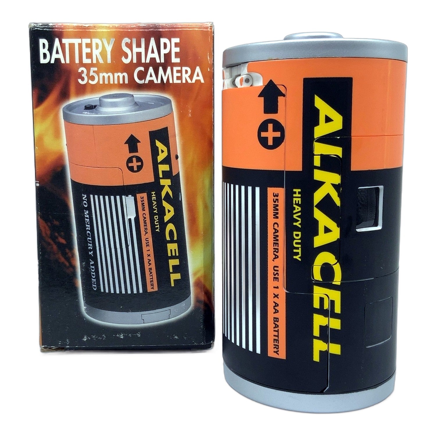 Topico Battery Shape Alkacell 35mm Sucherkamera in OVP Film Viewfinder Camera