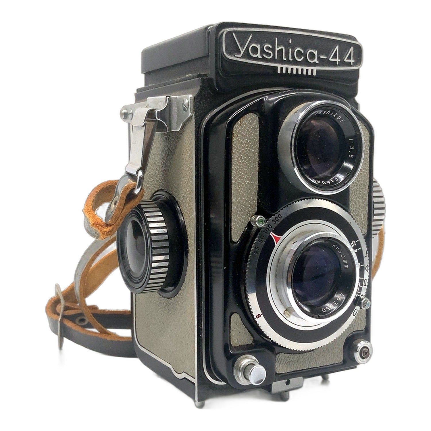 Yashica 44A TLR mit Yashicor 60mm 1:3.5 zweiäugige Kamera
