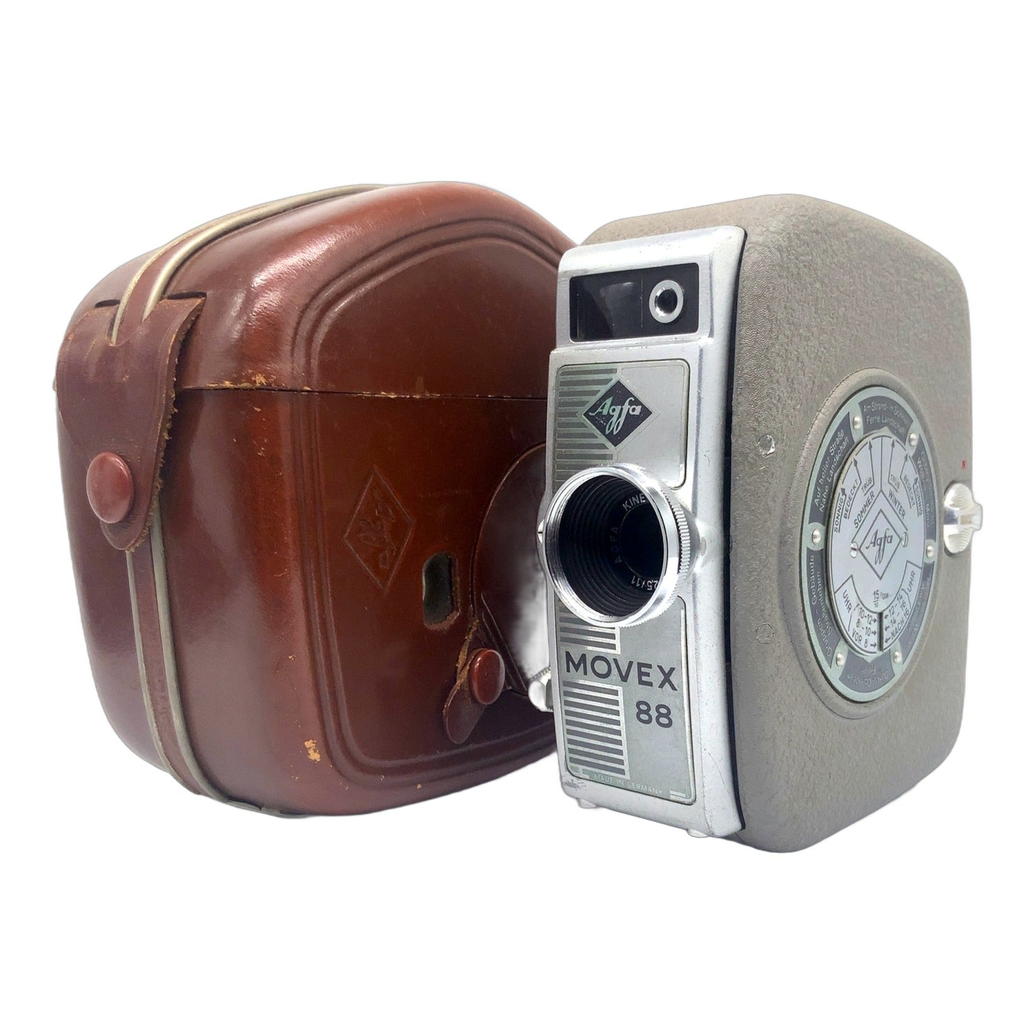 Agfa Movex 88 Filmkamera mit Kine-Anastigmat 1:2.5/11 in OVP Movie Camera