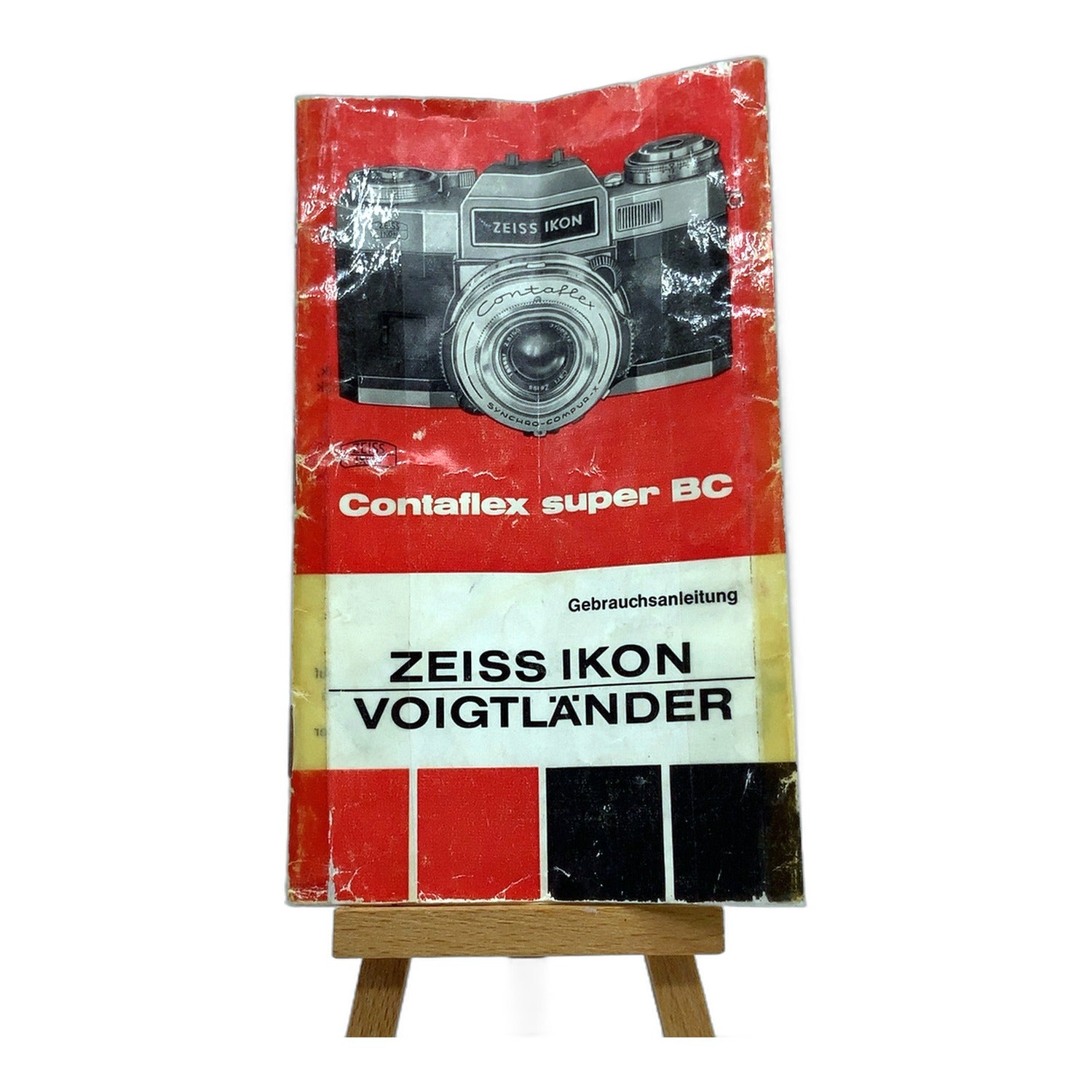 Zeiss Ikon Contaflex super BC stark gebrauchte Bedienungsanleitung Deutsch