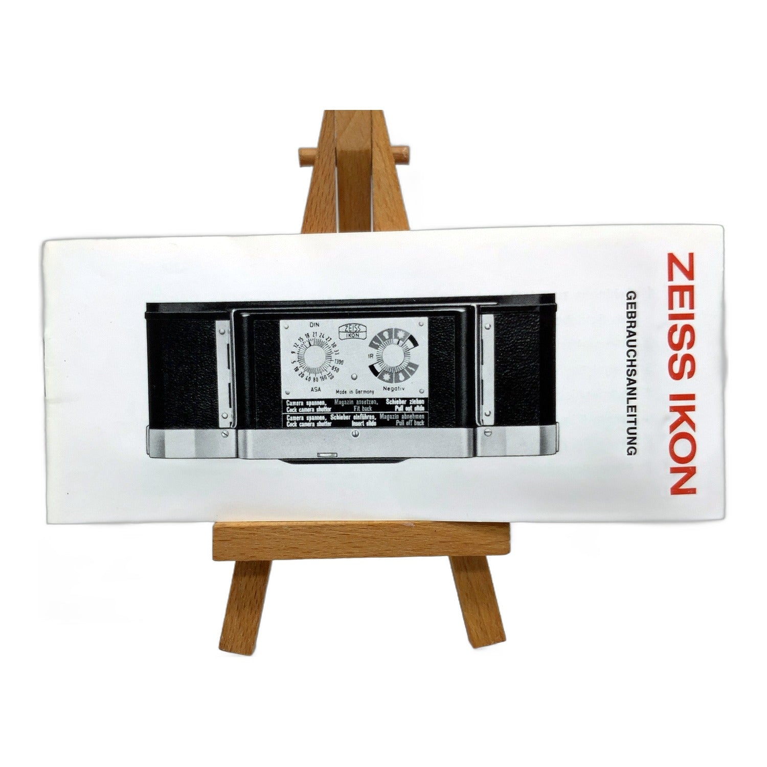 Chargeur interchangeable Zeiss Ikon pour Contarex et Contaflex - Instructions d'utilisation (allemand)