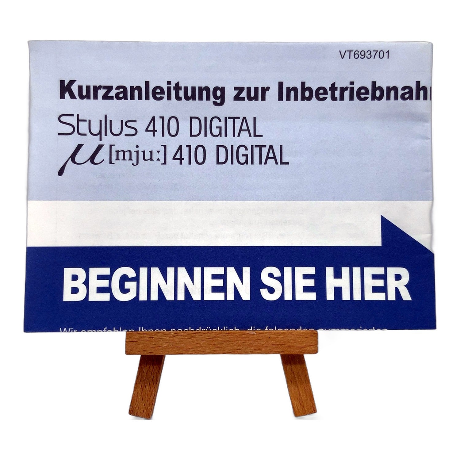 Olympus Stylus 410 Digital / mju 410 Digital Kurzanleitung Deutsch