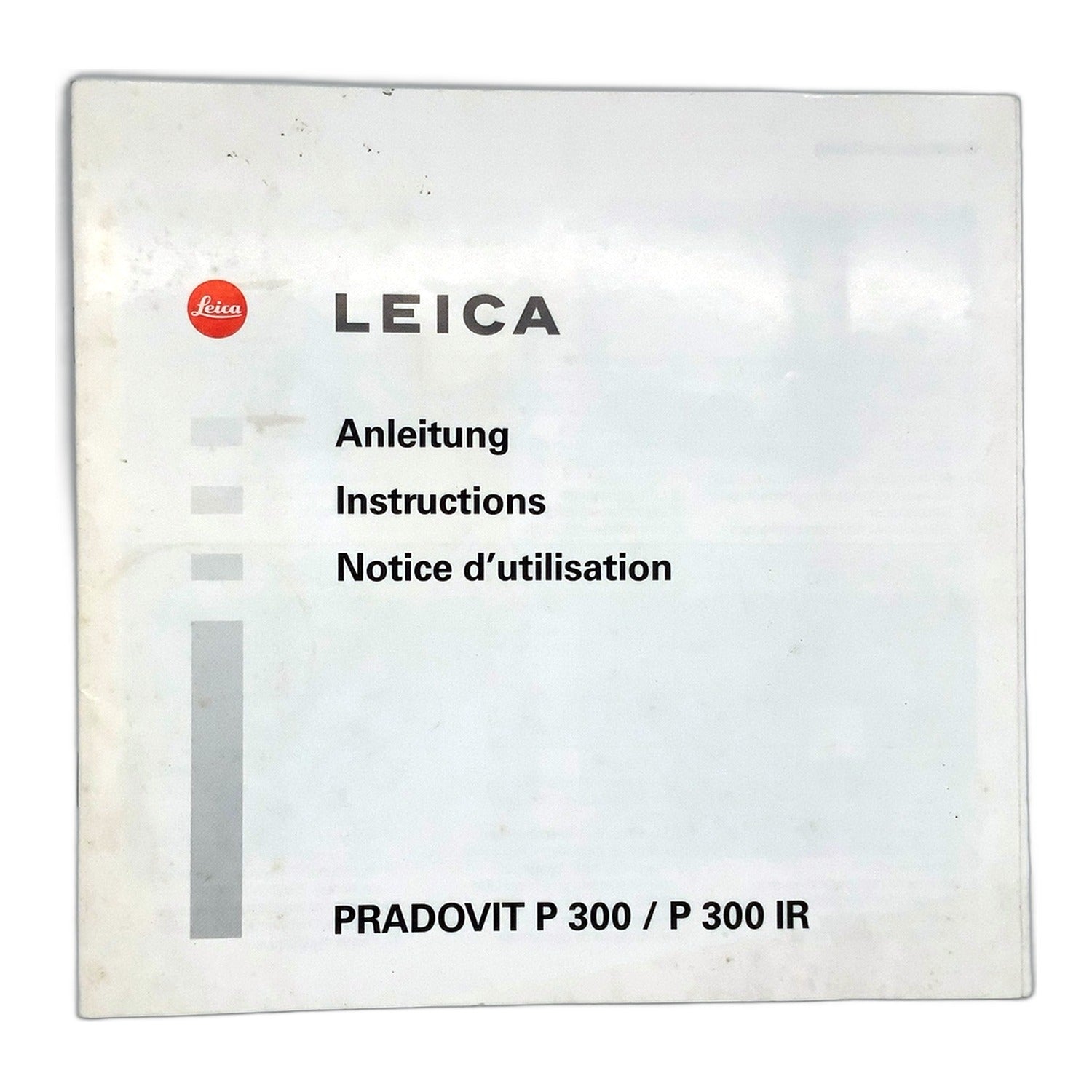 Leica Pradovit P 300 / P 300 IR Bedienungsanleitung User Manual Handbuch Deutsch