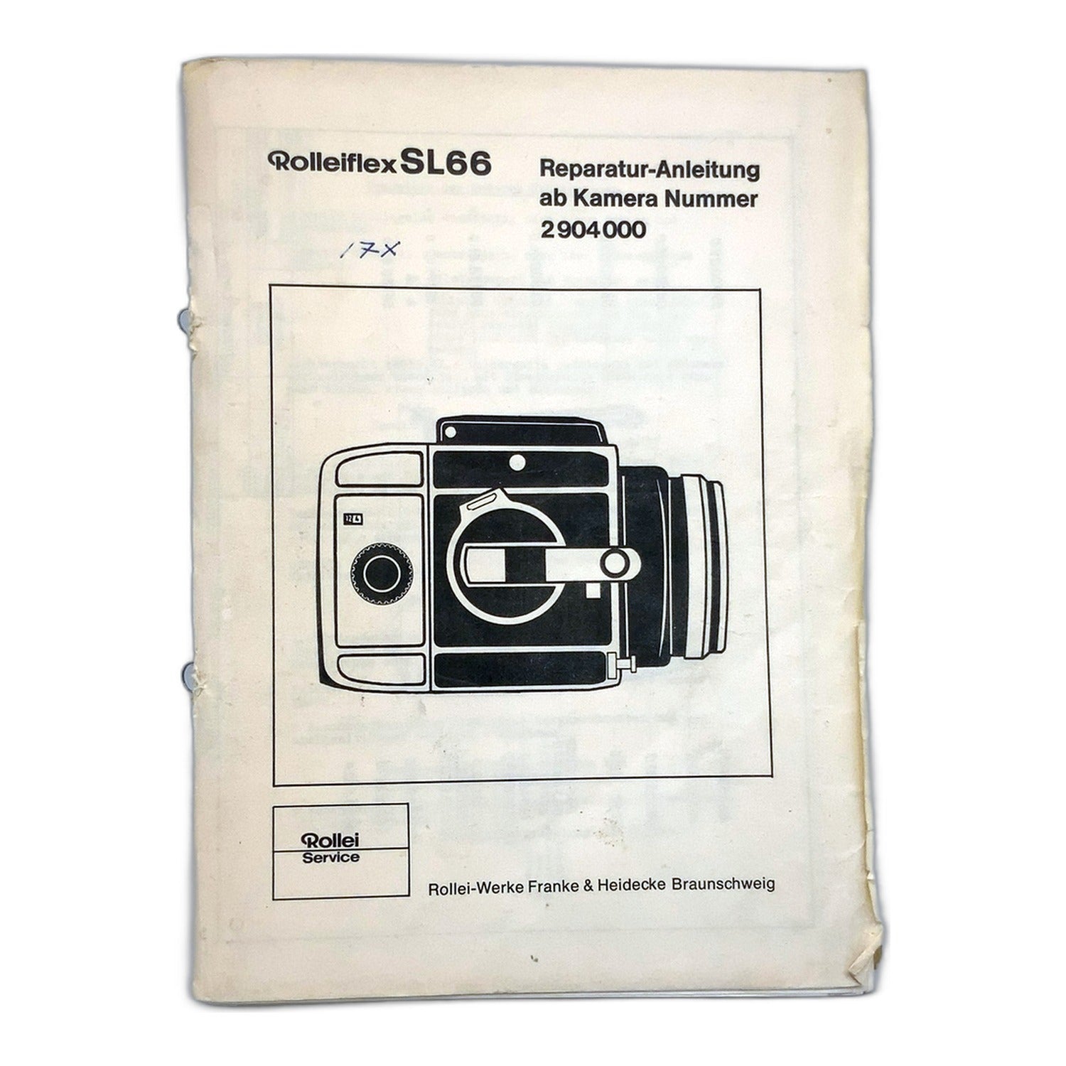 Rollei Rolleiflex SL66 Reparaturanleitung ab Kamera 2904000 Handbuch Deutsch