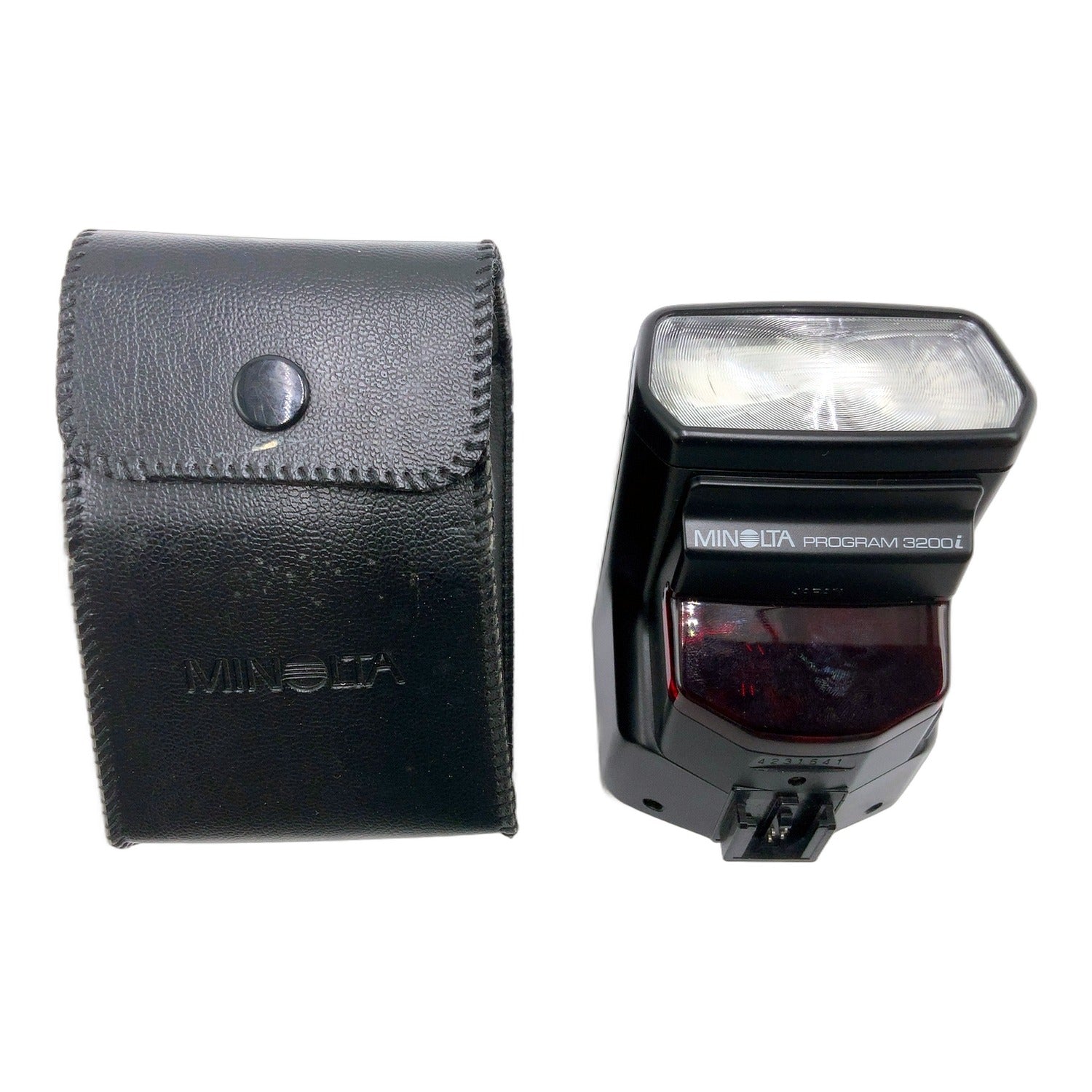 Minolta Program 3200 i Blitzgerät mit Tasche Flash Camera Flash Kamerablitz