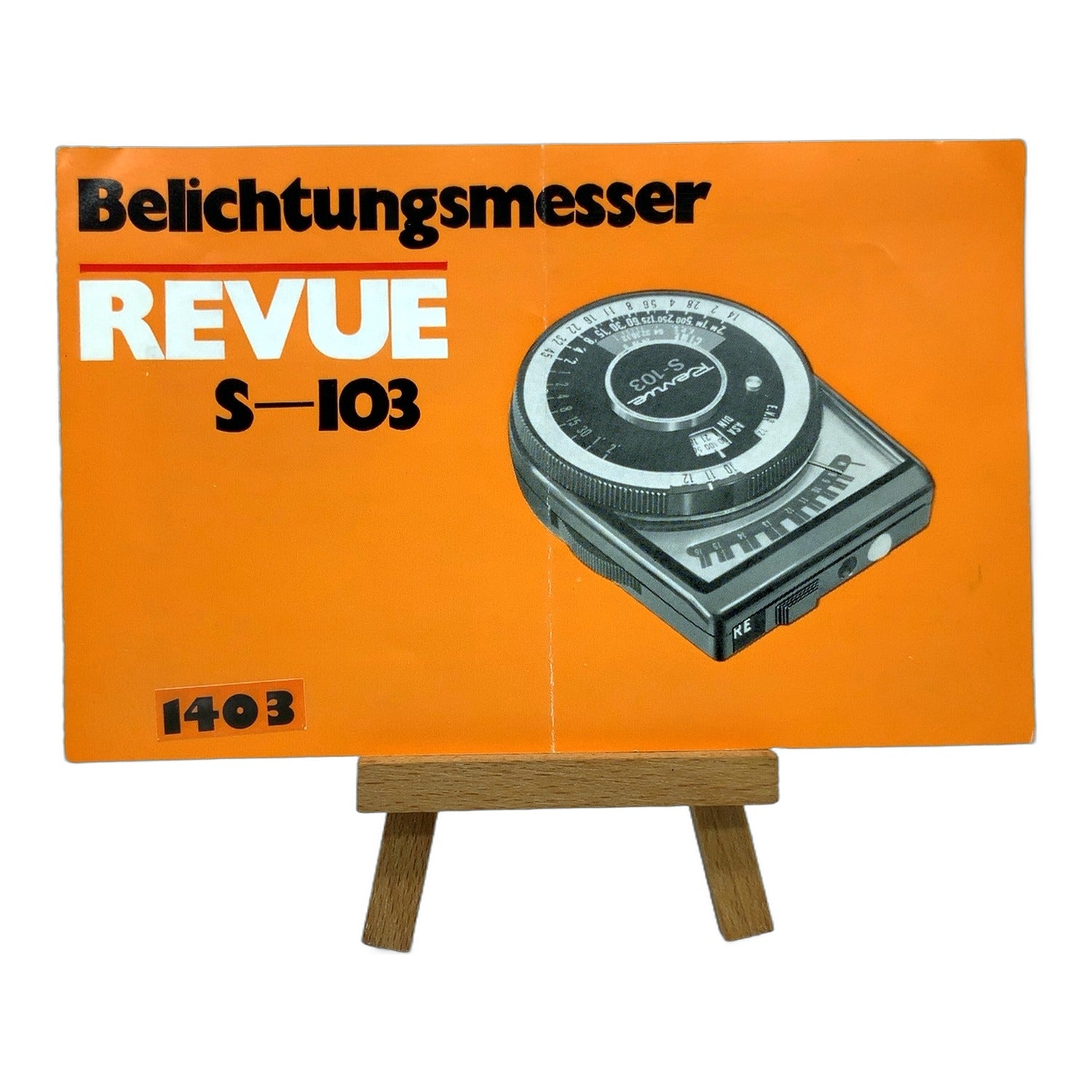 Revue S-103 Belichtungsmesser Bedienungsanleitung User Manual Handbuch Deutsch