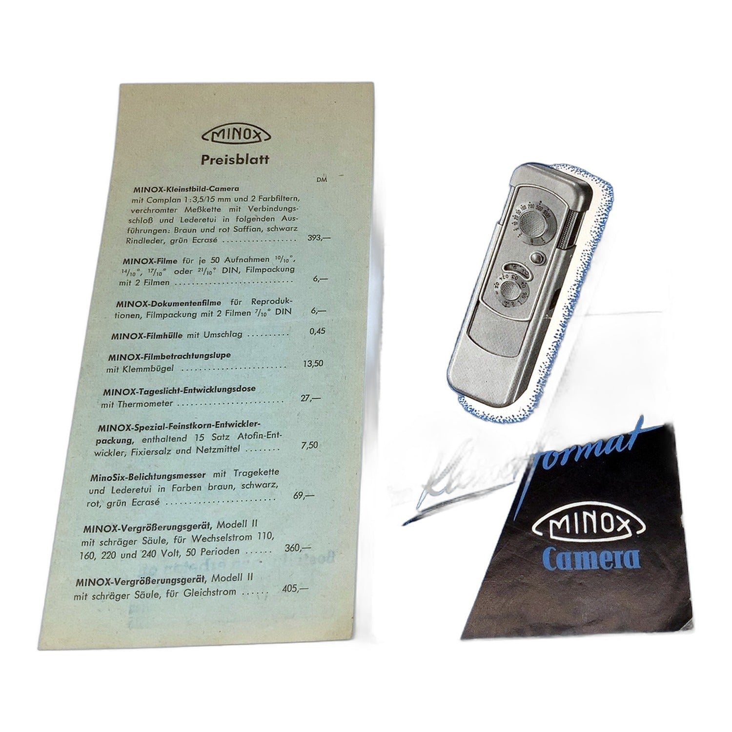 Minox Der Inbegriff von Höchstleistung im Kleinstformat Broschüre Deutsch