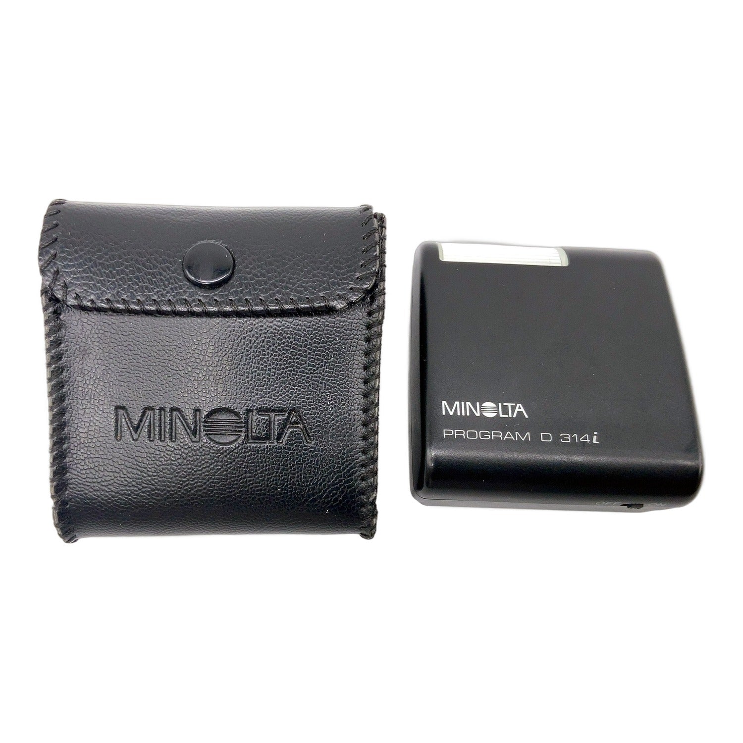 Minolta Program D 314i Blitzgerät mit Tasche Flash Camera Flash Kamerablitz