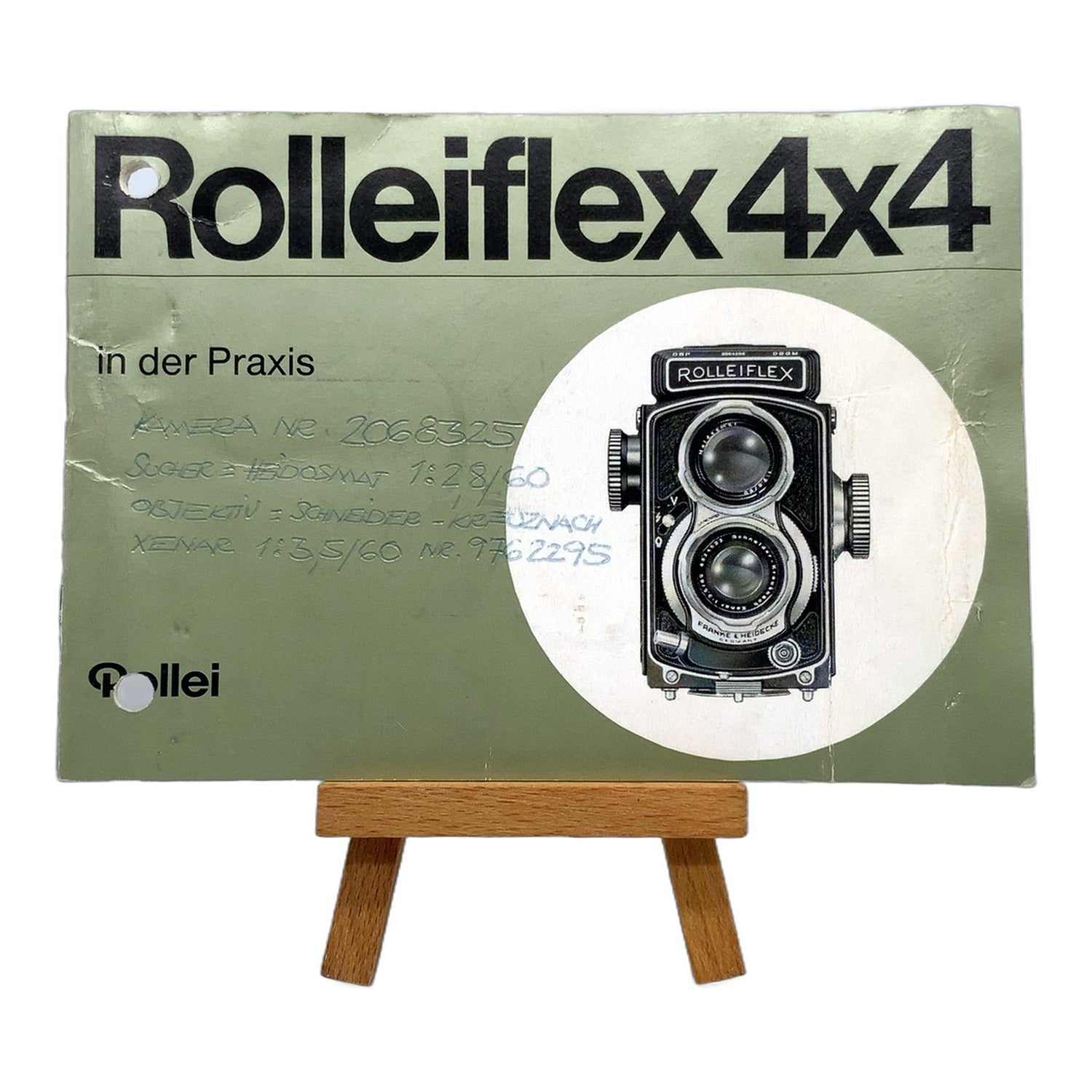 Rollei Rolleiflex 4x4 stark gebrauchte Bedienungsanleitung Handbuch Deutsch