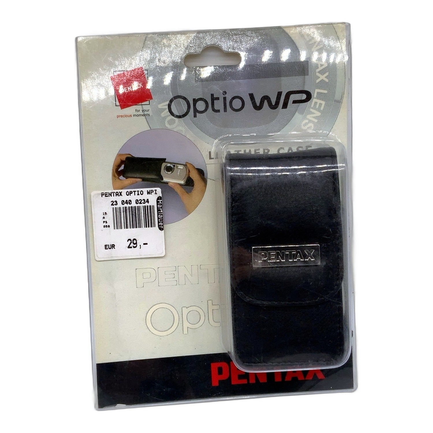 Pentax Optio WP Leather Case Tasche Schwarz Fototasche Camera Bag Kameratasche