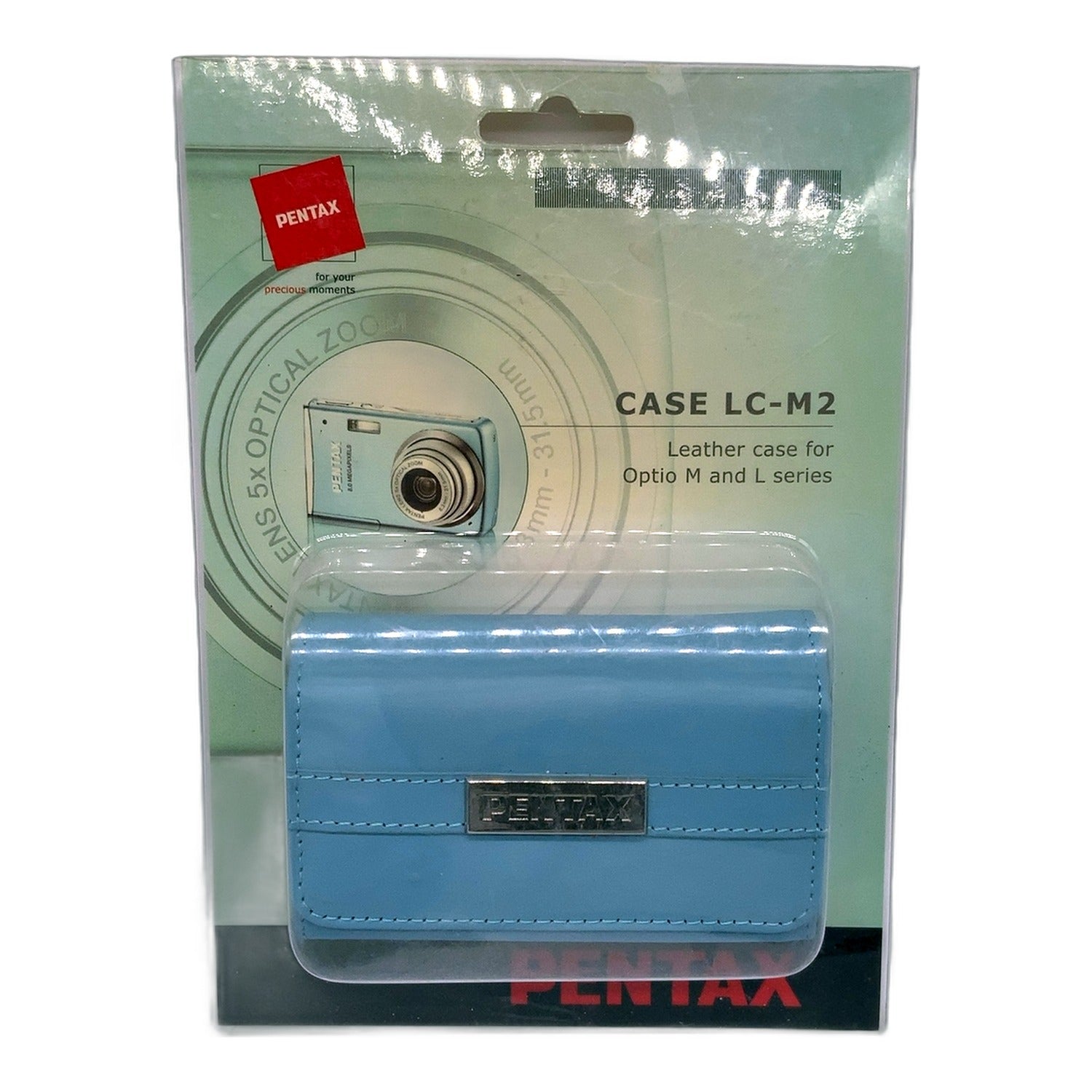 Pentax Case LC-M2 Leather Case Optio M and L Series Tasche Blau Kameratasche
