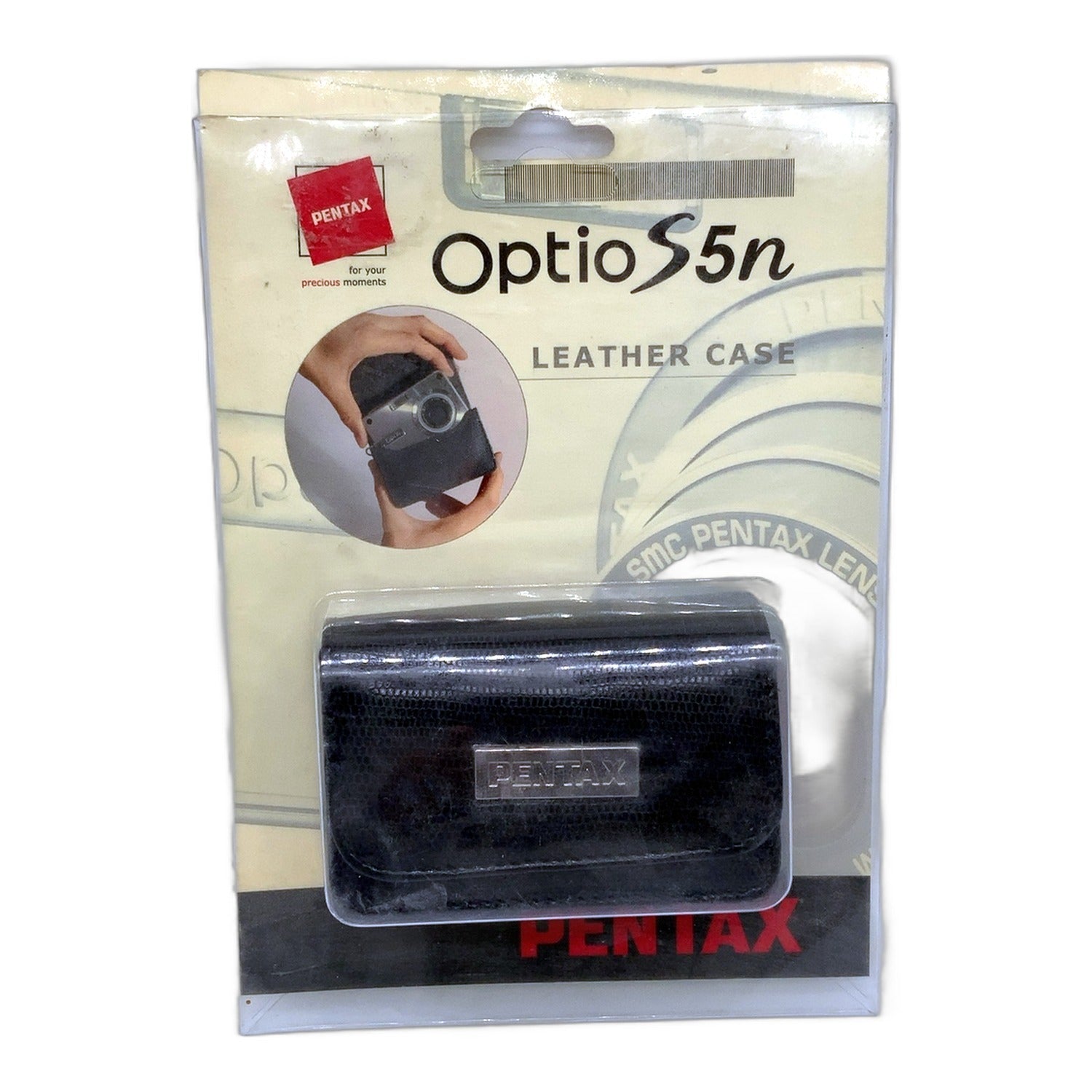 Pentax Optio S5n Leather Case Tasche Schwarz Fototasche Camera Bag Kameratasche