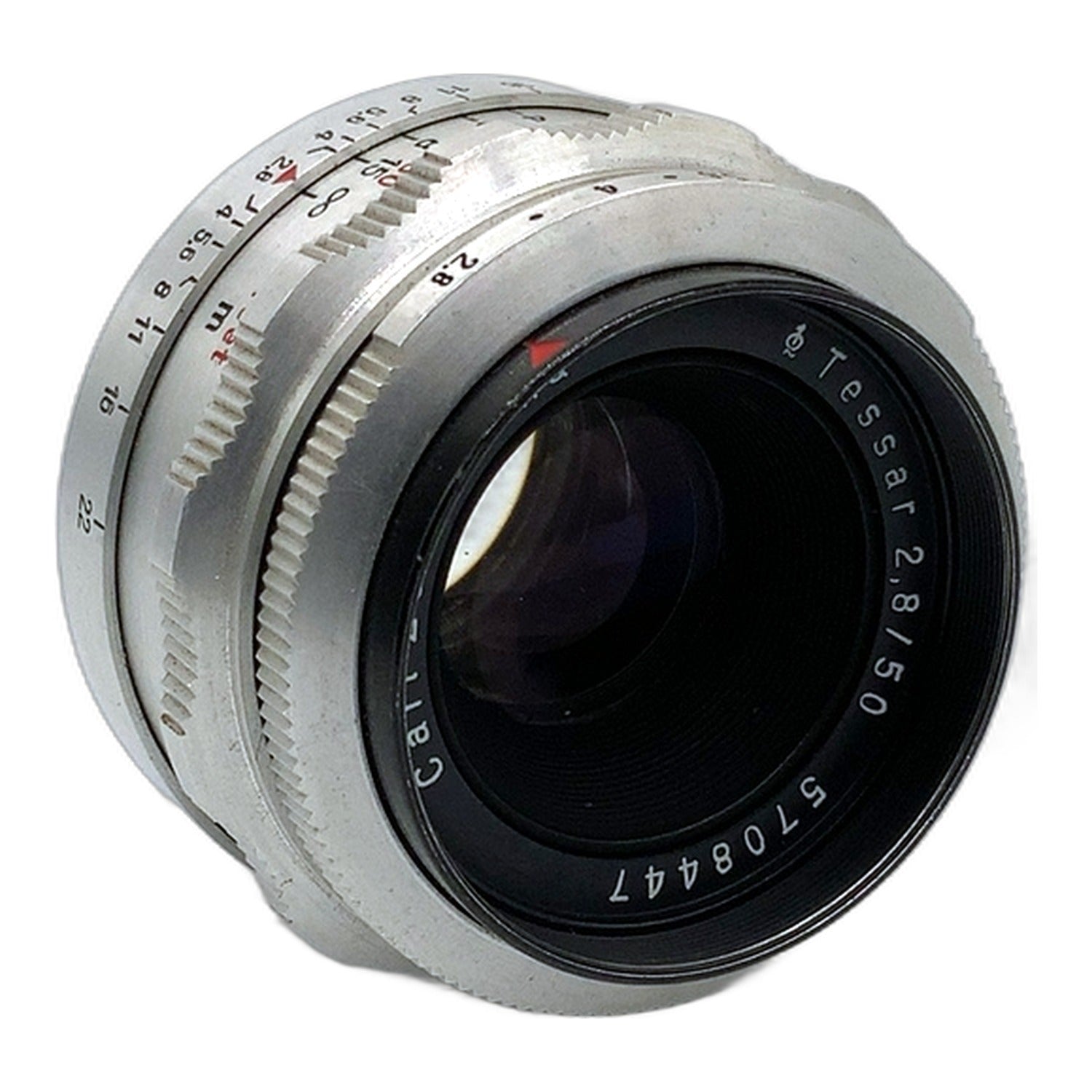 Carl Zeiss Jena Q1 Tessar 50mm 1:2.8 Objektiv manuell Festbrennweite (Altix)