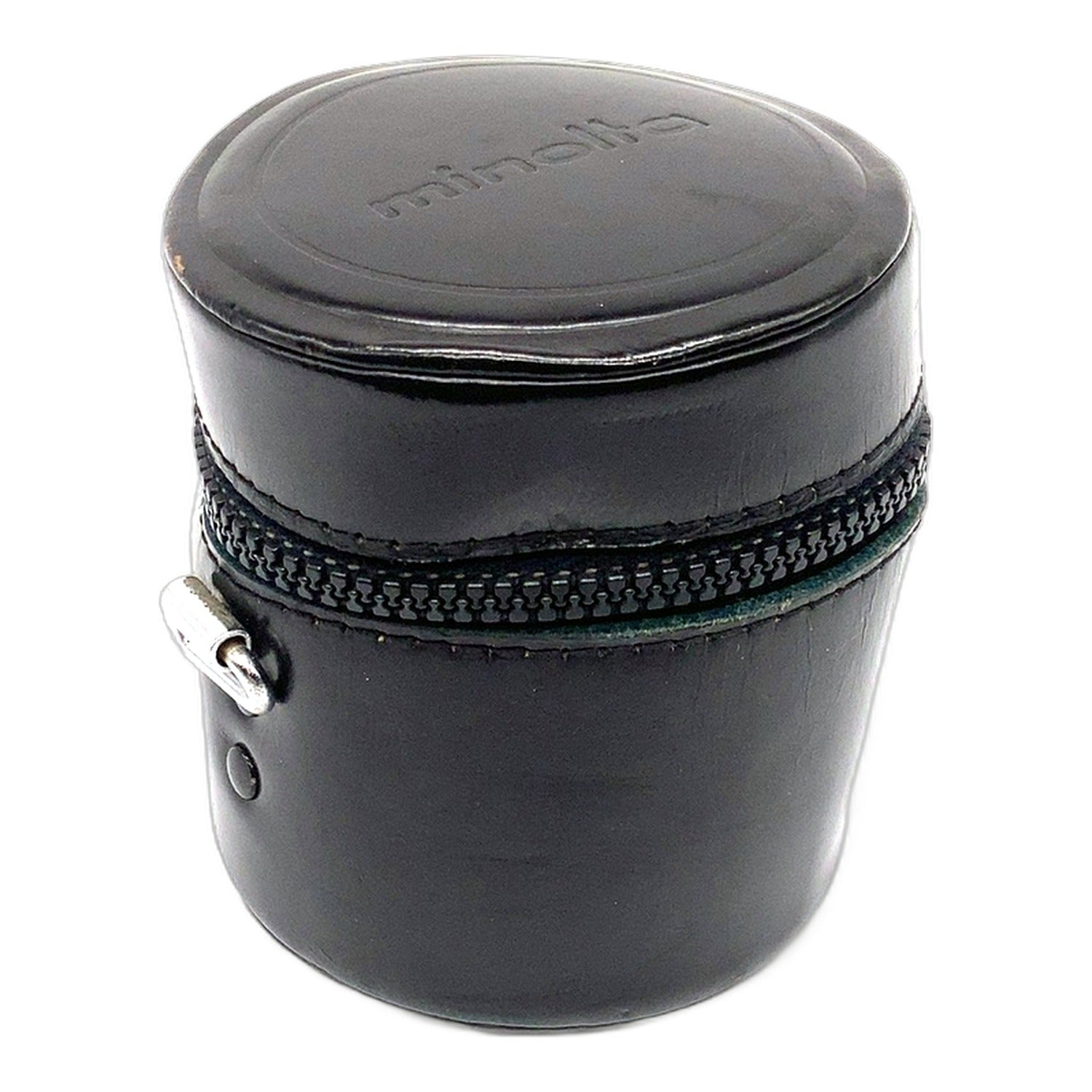 Minolta F2.8/35mm ca. 8x6,5cm Köcher Schwarz Objektivköcher Lens Case