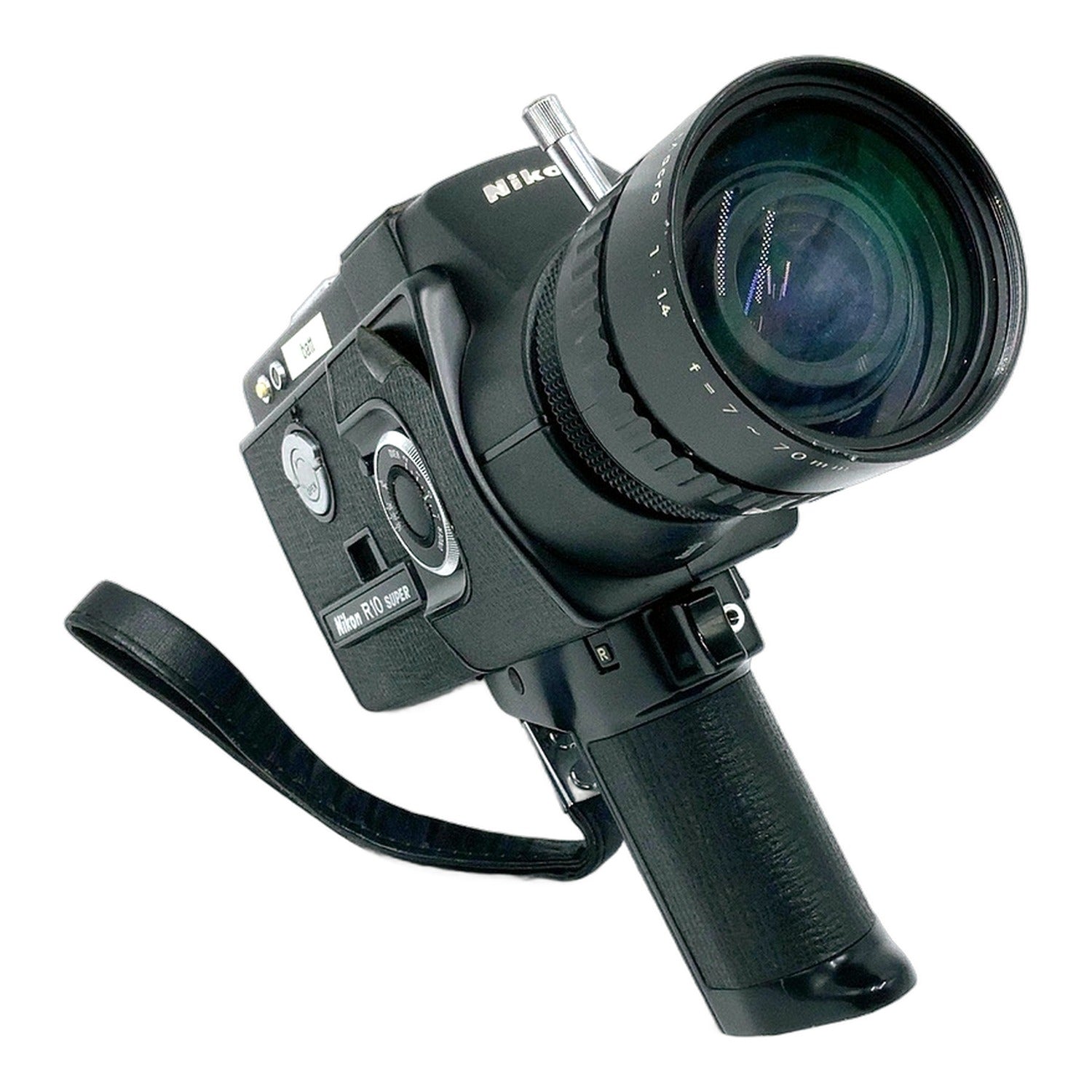 Nikon R10 Super Filmkamera mit Cine-Nikkor Zoom-C Macro 7-70mm 1:1.4 defekt!