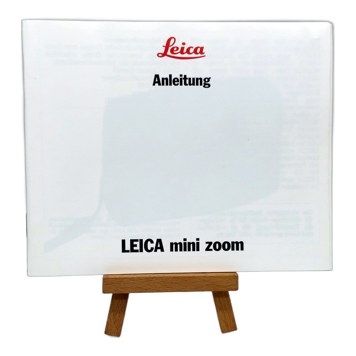 Leica mini zoom Bedienungsanleitung User Manual Handbuch Deutsch