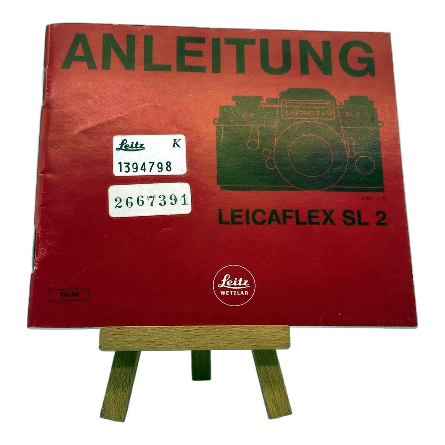 Leica Leicaflex SL 2 (111-94) Bedienungsanleitung User Manual Handbuch Deutsch