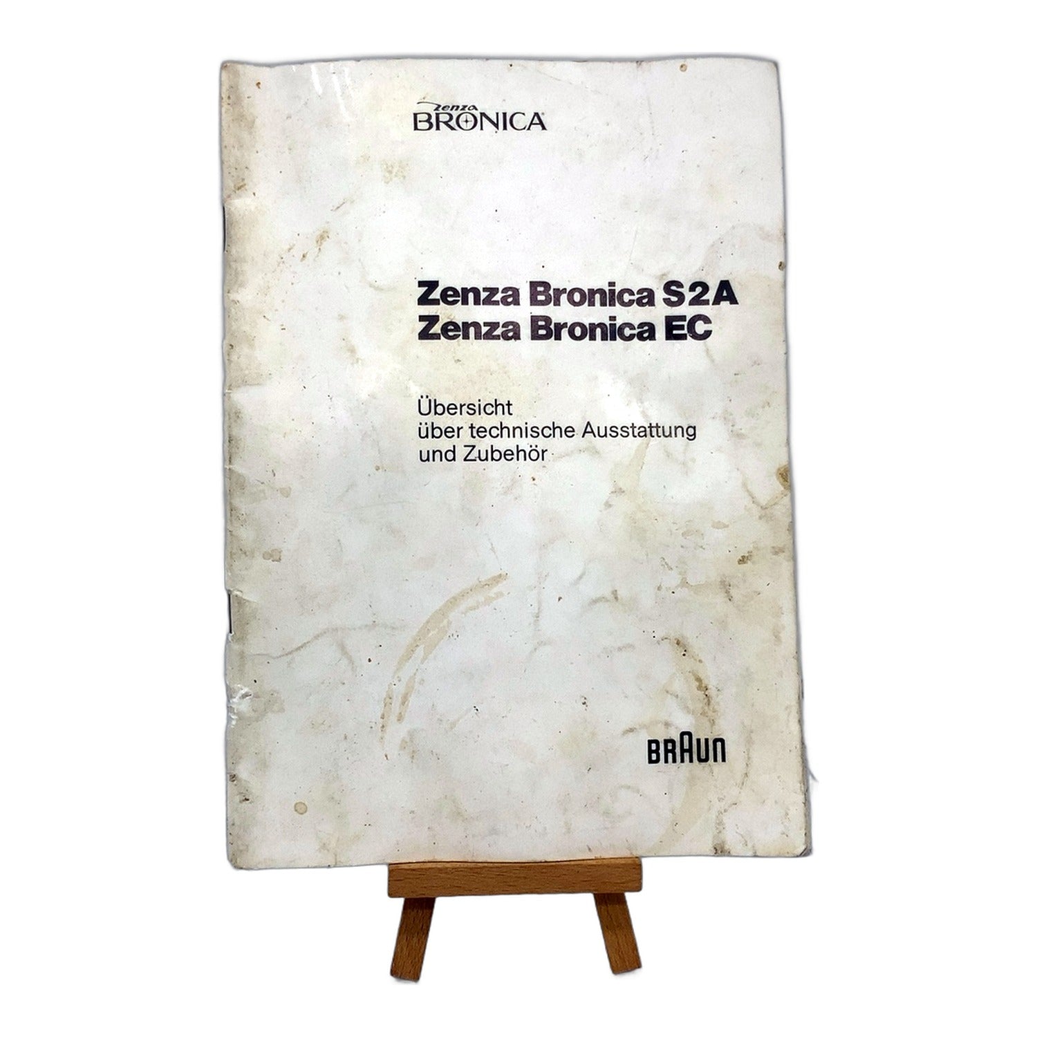 Zenza Bronica S2A / EC stark gebrauchte Bedienungsanleitung Handbuch Deutsch