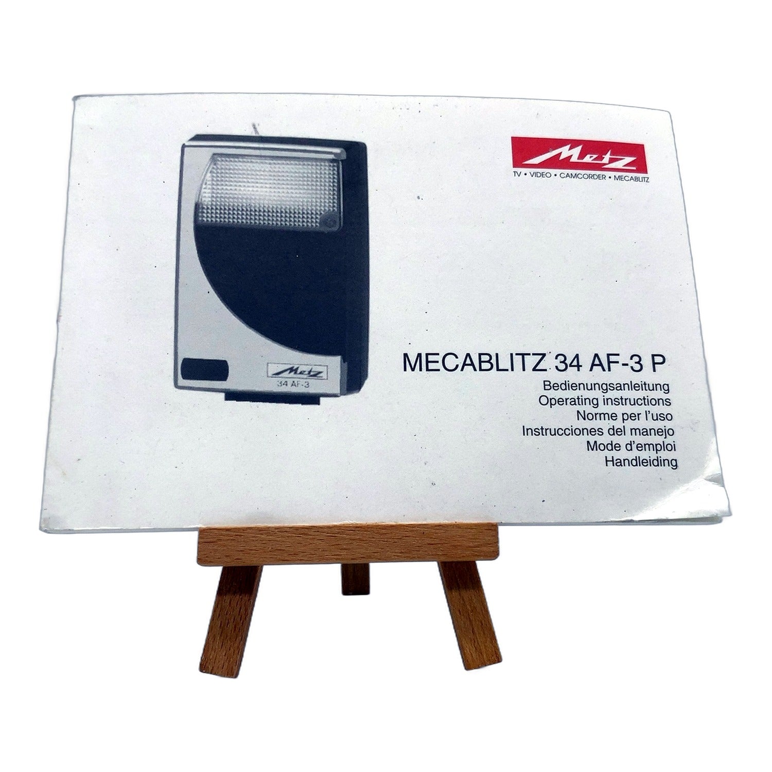 Metz Mecablitz 34 AF-3P Bedienungsanleitung User Manual Handbuch Deutsch