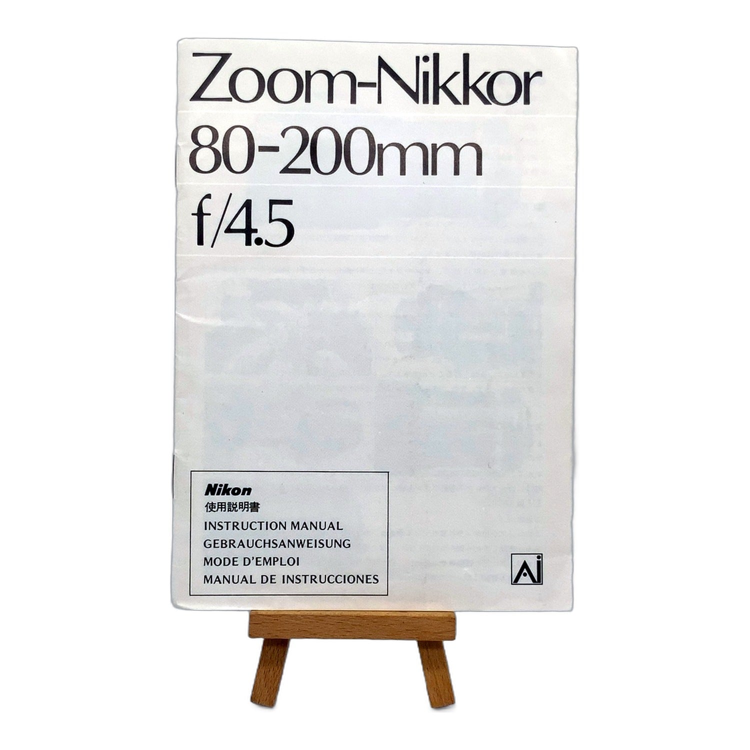 Nikon Zoom-Nikkor 80-200mm f/4.5 Bedienungsanleitung Handbuch Deutsch