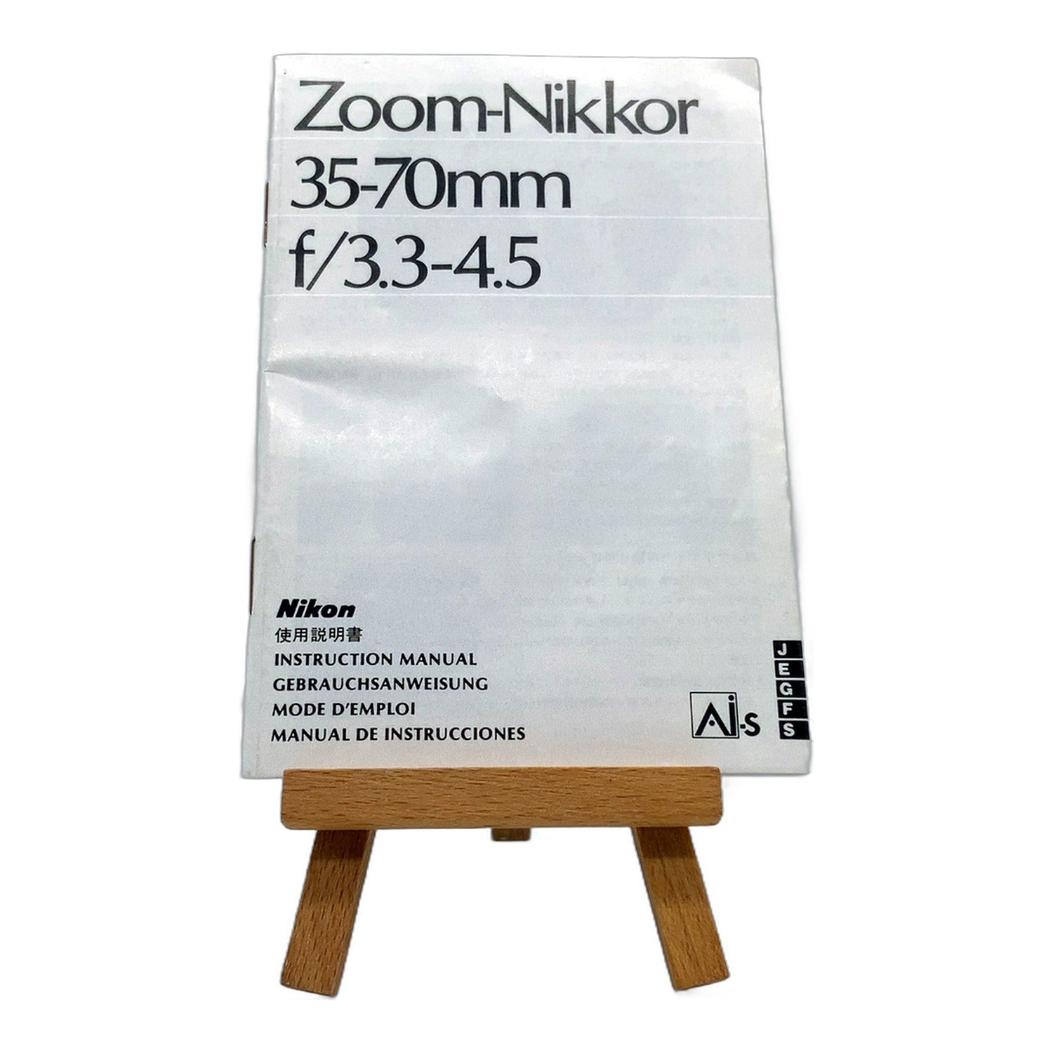 Nikon Zoom-Nikkor 35-70mm f/3.3-4.5 Bedienungsanleitung Handbuch Deutsch