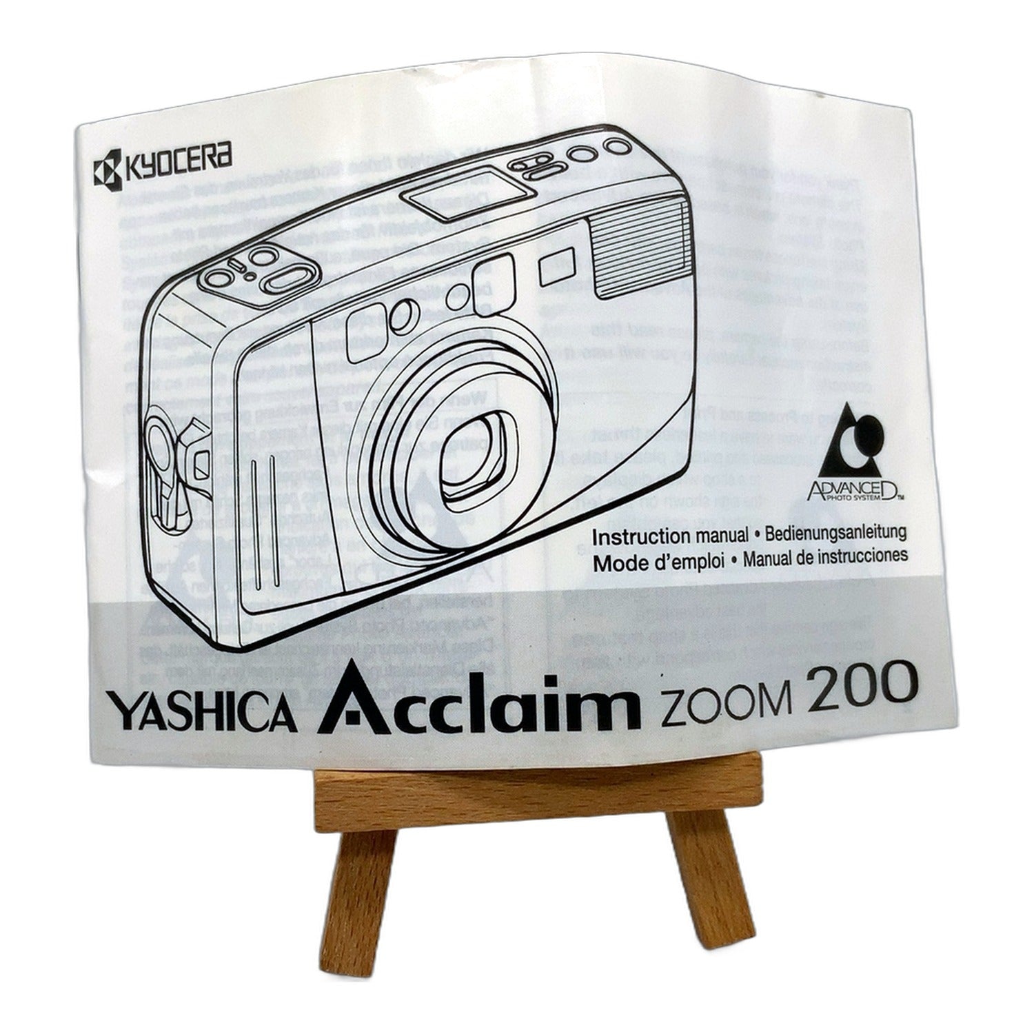 Yashica Acclaim Zoom 200 Bedienungsanleitung User Manual Handbuch Deutsch