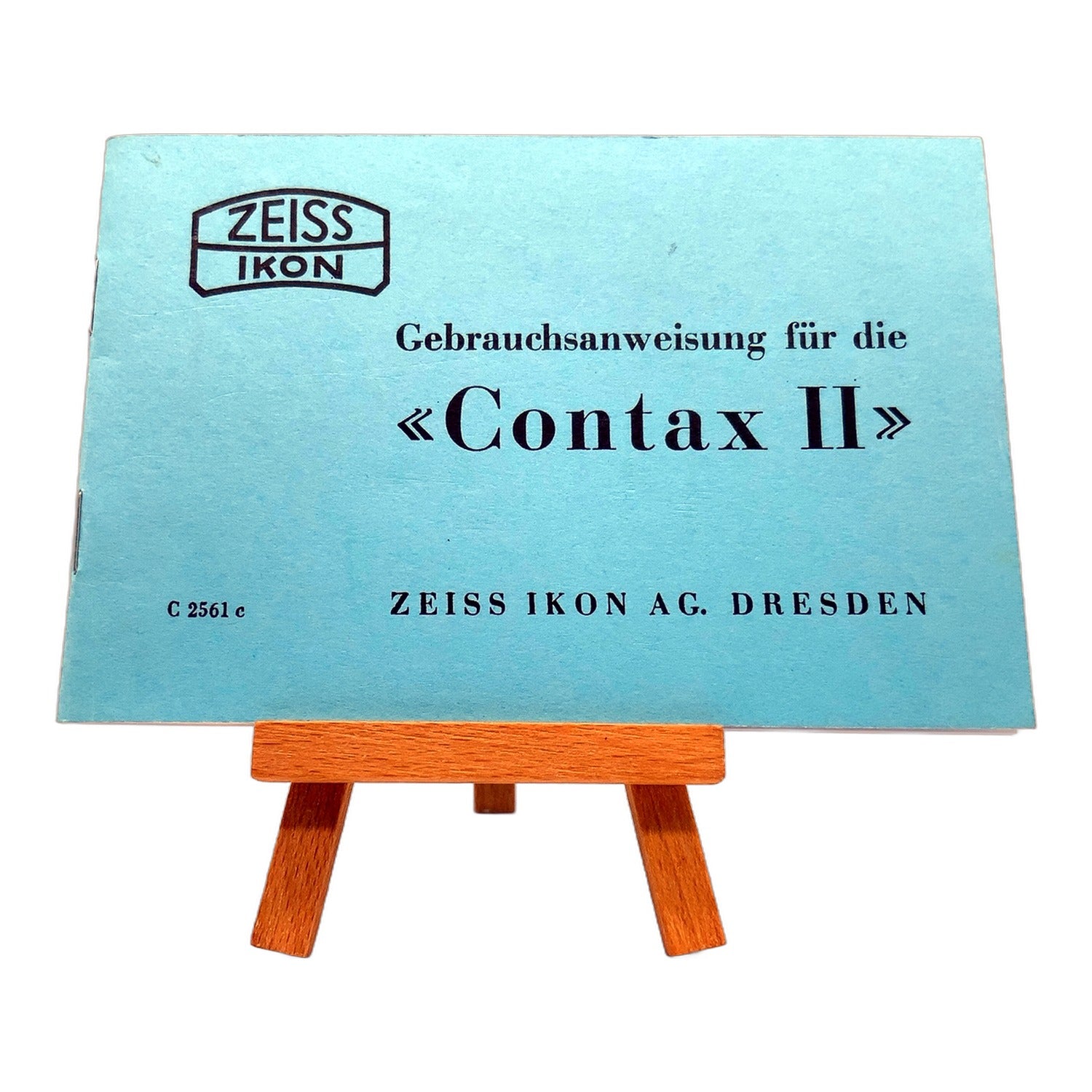 Contax II Nachdruck C2561c Bedienungsanleitung User Manual Handbuch Deutsch
