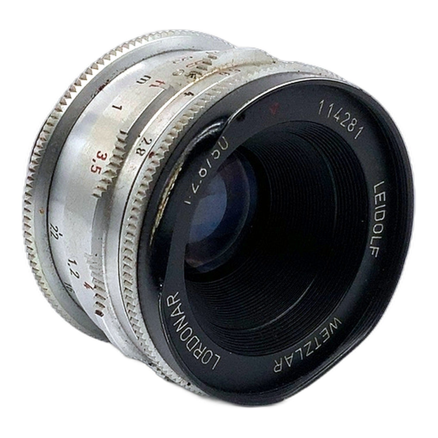 Leidolf Wetzlar Lordonar 50mm 1:2.8 Objektiv manuell Festbrennweite (Lordomat)