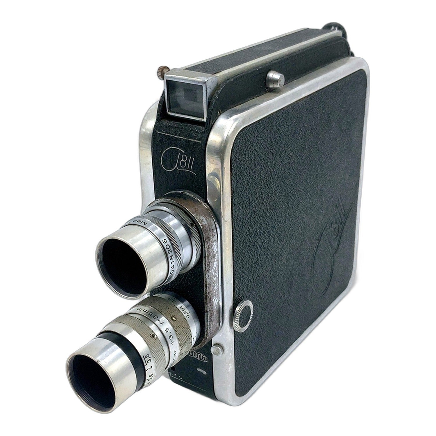 Meopta A811 Filmkamera mit Tele-Mirar 35mm 1:3.5/Mirar 12,5mm 1:2.8 Movie Camera