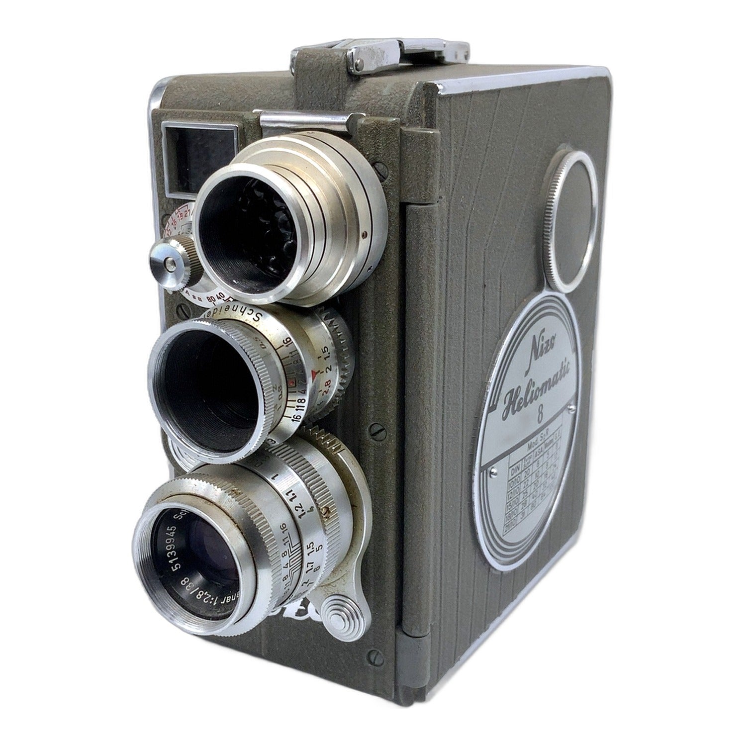 Braun Nizo Heliomatic 8 S2R Filmkamera mit Xenon 13mm 1:1.5 / Xenar 38mm 1:2.8