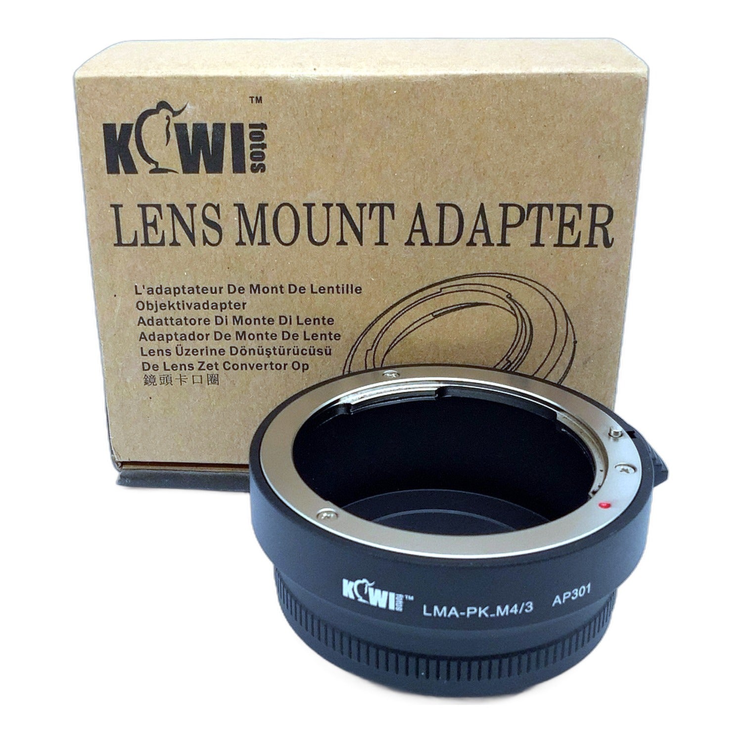Kowi LMA-PK_M4/3 Objektivadapter (Pentax K → Micro four Thirds)