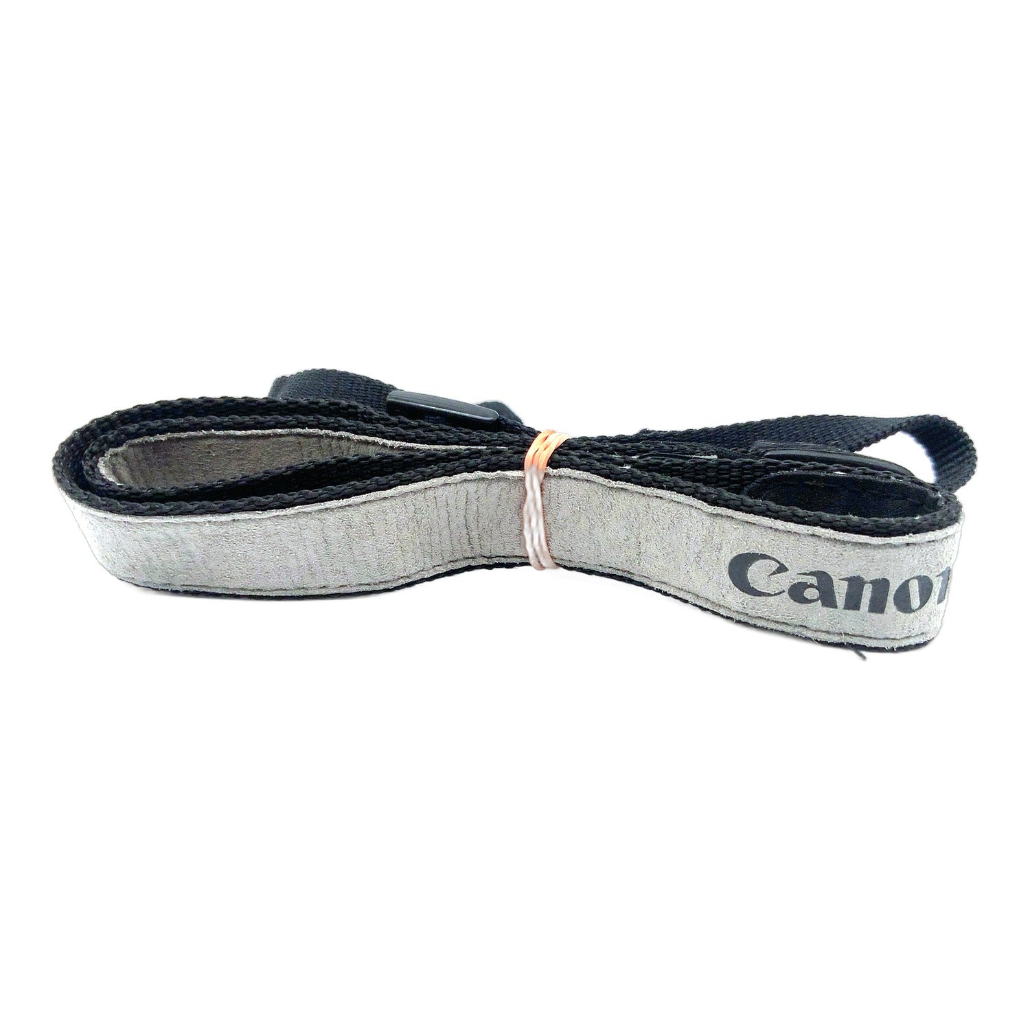 Canon ca. 24mm breit Gurt grau Kameragurt Neck Strap Tragegurt Kameragurt