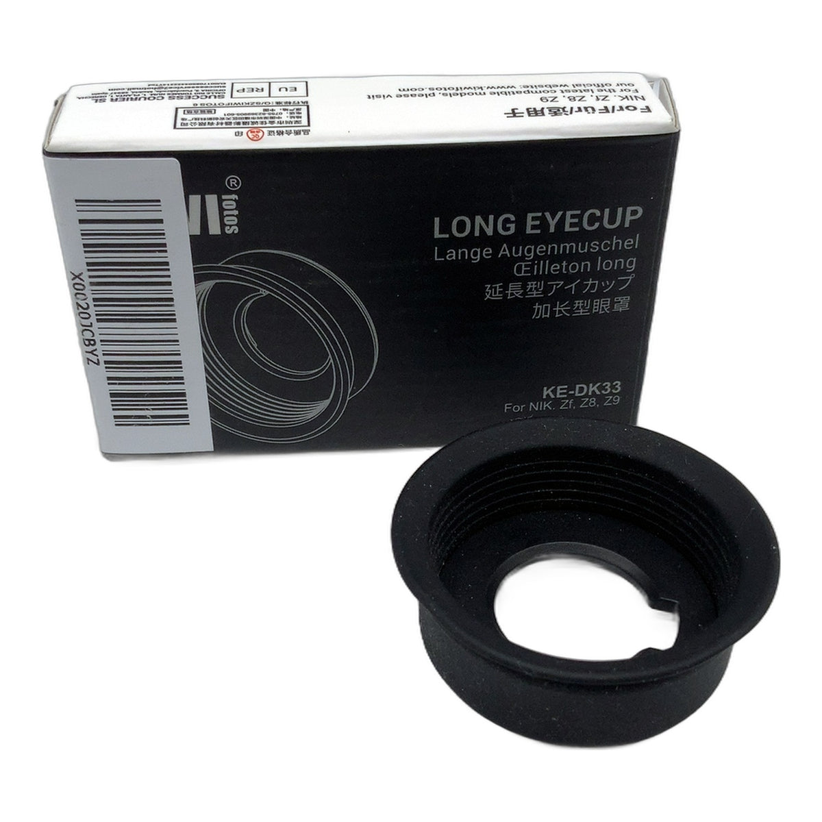 Kiwi Fotos KE-DK33 Long Eyecup Augenmuschel für Nikon Zf, Z8, Z9 Kamerazubehör