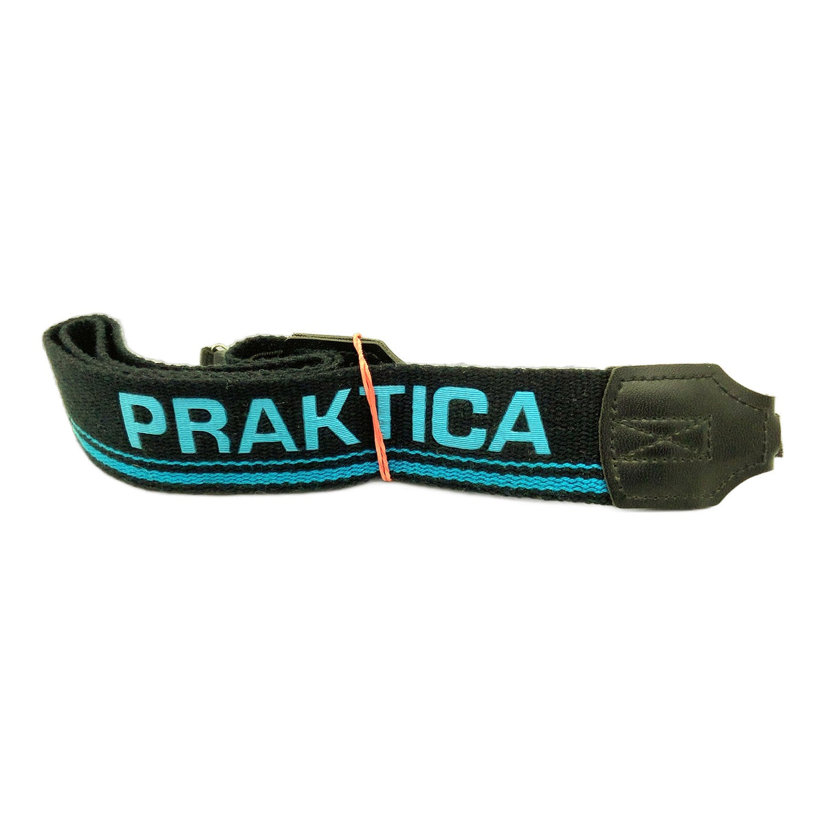 Pentacon Praktica Gurt schwarz/blau ca. 38mm breit Kameragurt Neck Strap