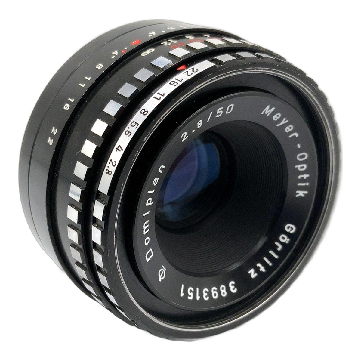 Meyer-Optik Görlitz Q1  Domiplan 50mm 1:2.8 Objektiv Festbrennweite (M42)