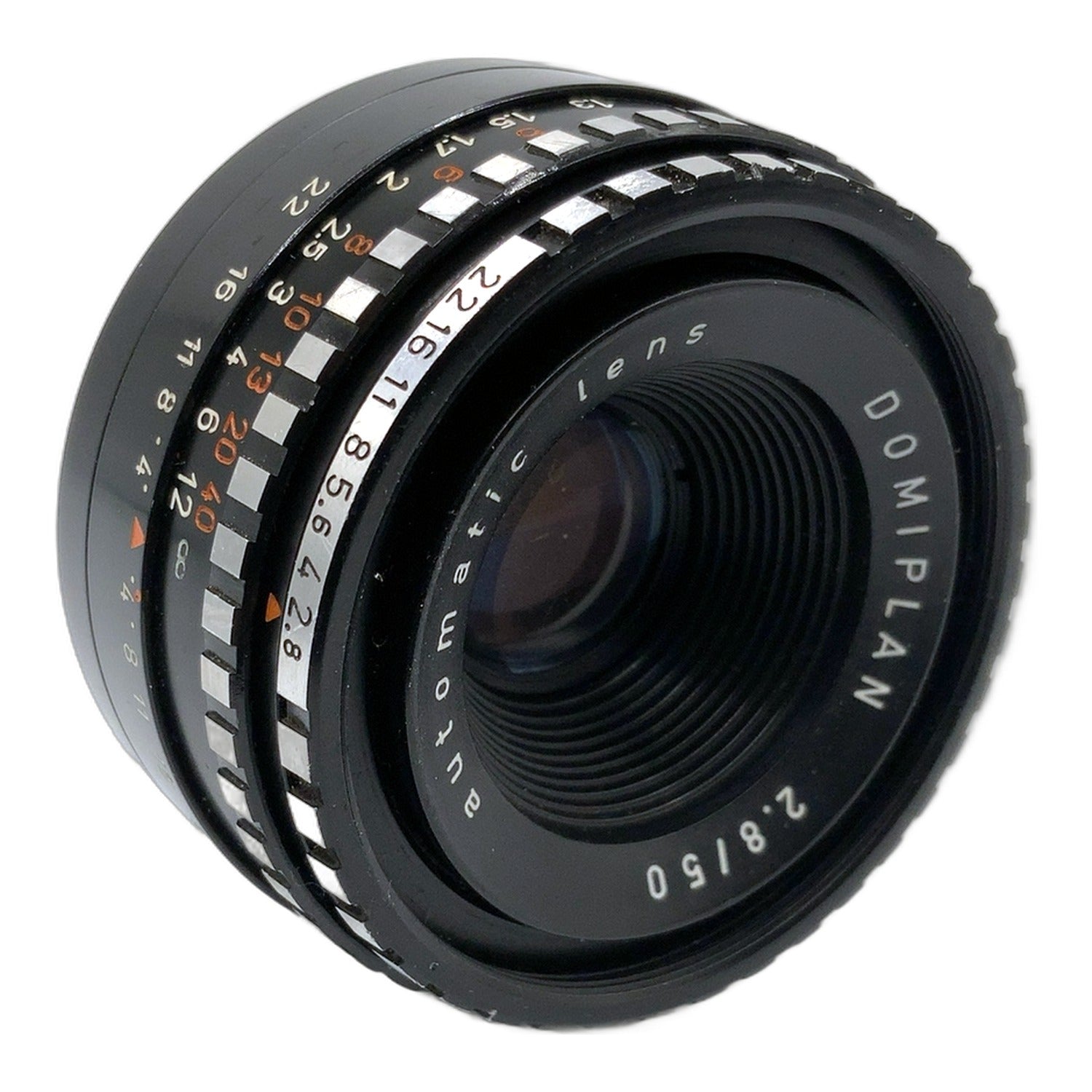 Meyer-Optik Görlitz Domiplan automatic 50mm 1:2.8 Objektiv (M42) Text lesen!