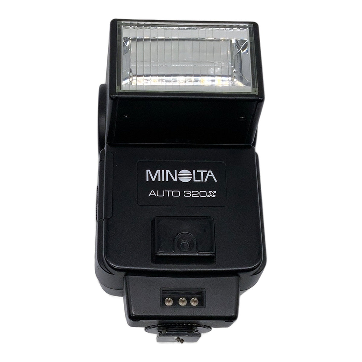 Minolta Auto 320X Blitzgerät Kamera Blitz Aufsteckblitz Flash Licht