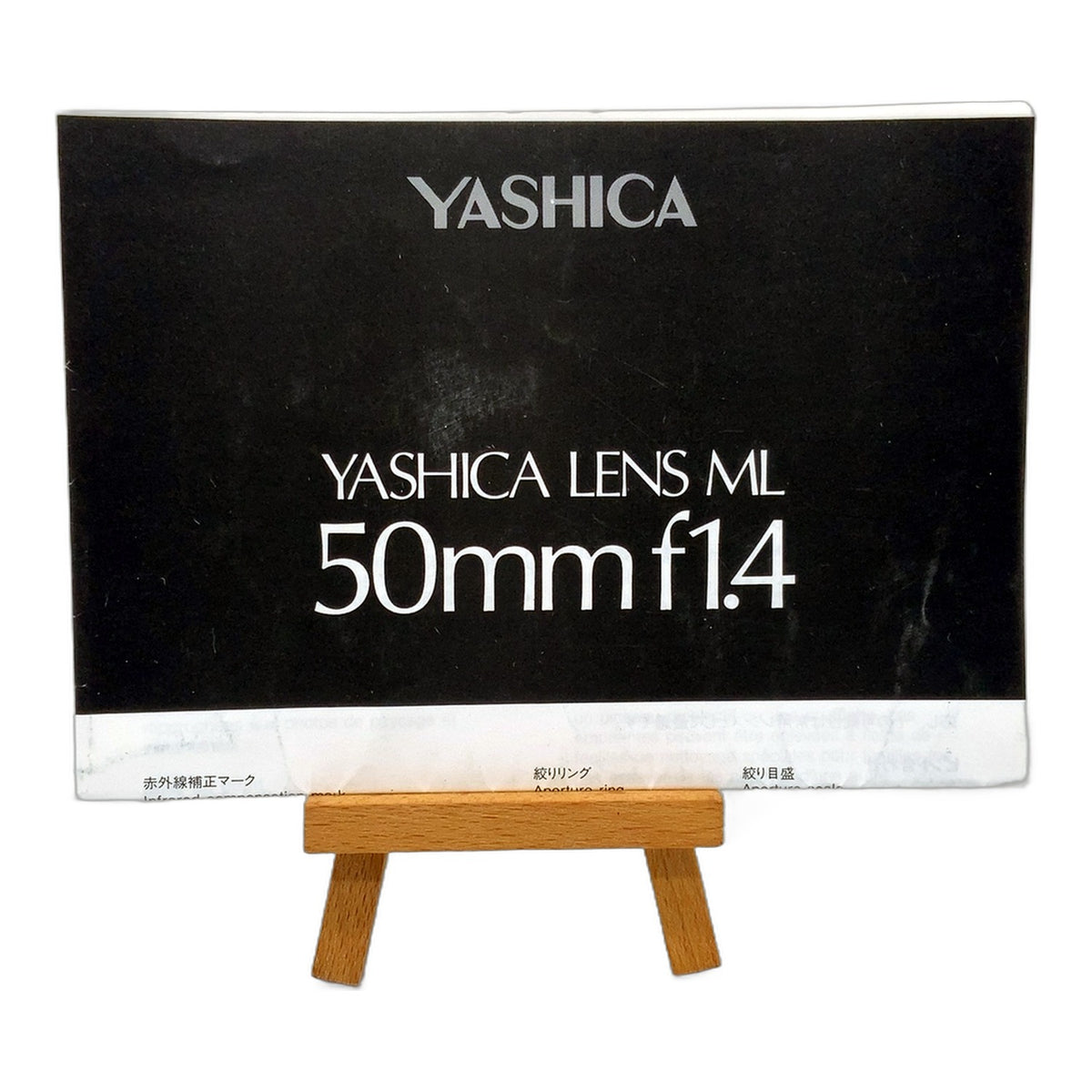 Yashica Lens ML 50mm f/1.4 Bedienungsanleitung User Manual Handbuch Deutsch