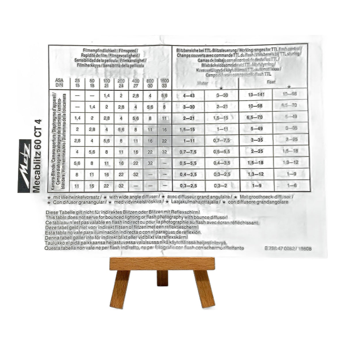 Metz Mecablitz 60 CT 4 Bedienungsanleitung User Manual Handbuch Deutsch