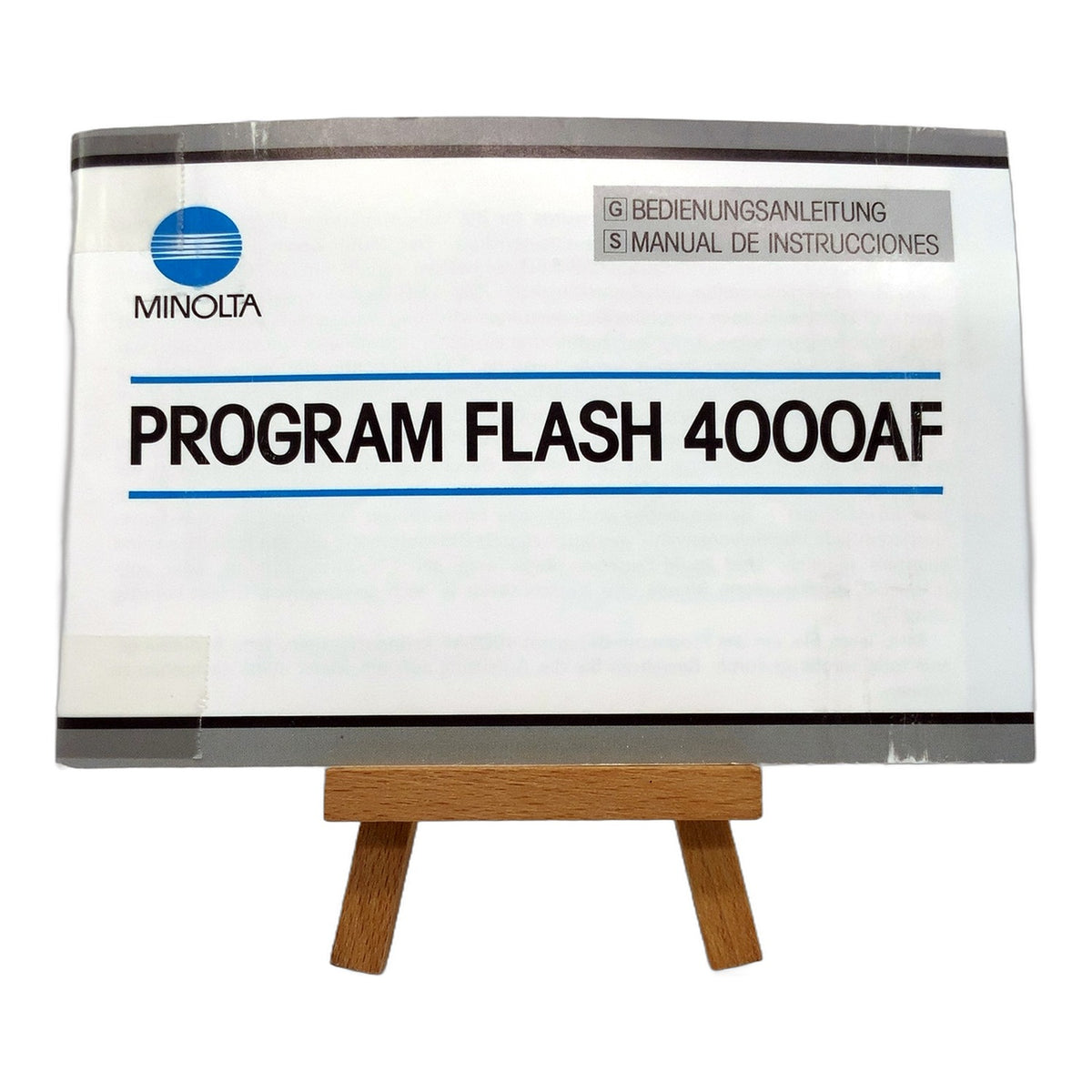 Minolta Program Flash 4000 AF Bedienungsanleitung User Manual Handbuch Deutsch