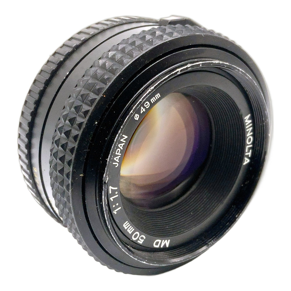 Minolta MD 50mm 1:1.7 Objektiv manuell Festbrennweite (Minolta MD) Nebel!