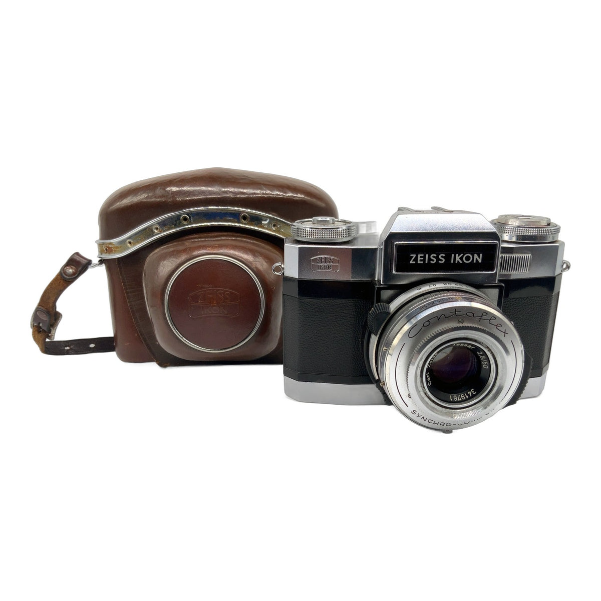 Zeiss Ikon Contaflex 35mm SLR analog mit Tessar 50mm 1:2.8 Synchro-Compur