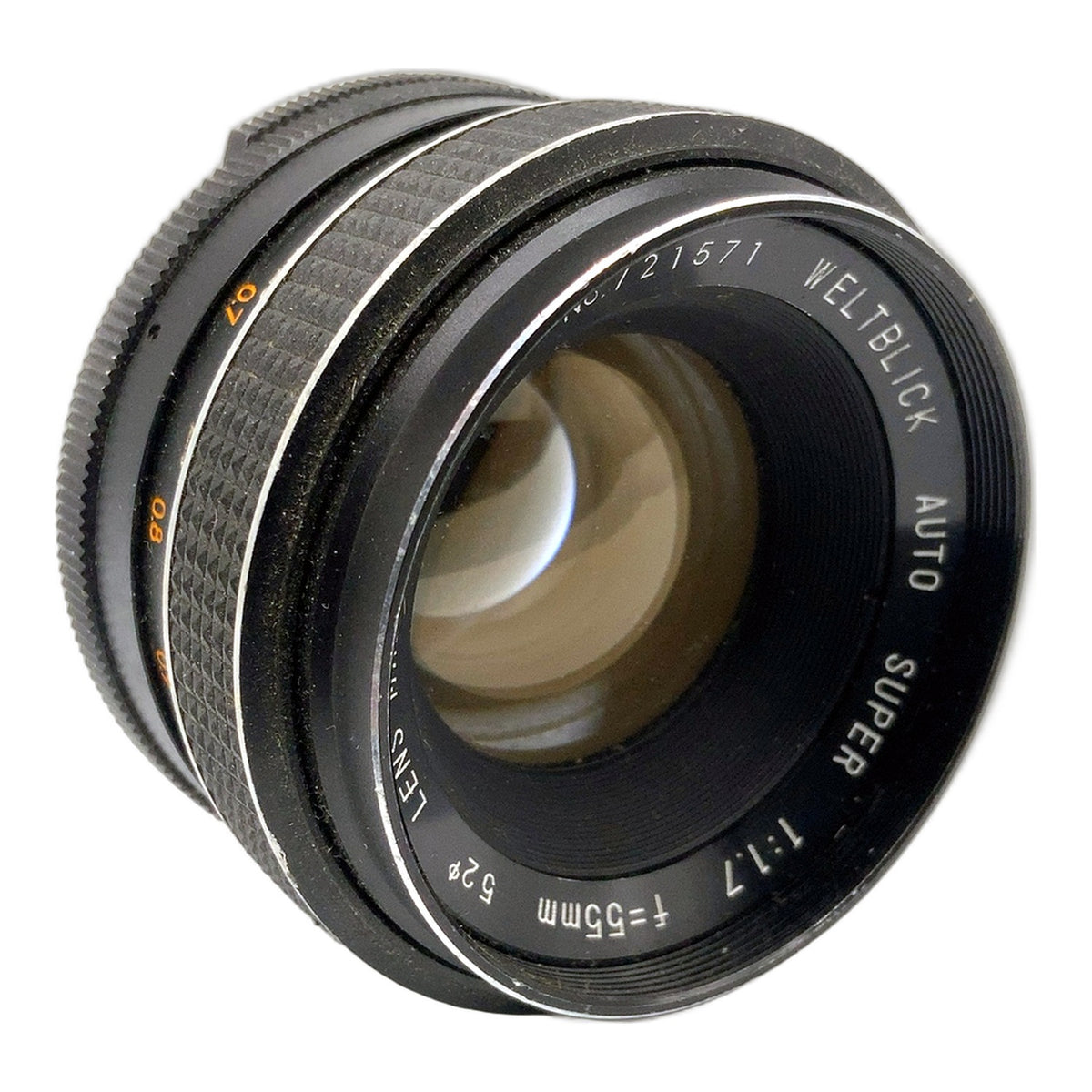 Weltblick Auto Super 55mm 1:1.7 Objektiv manuell Festbrennweite (M42) Pilz!