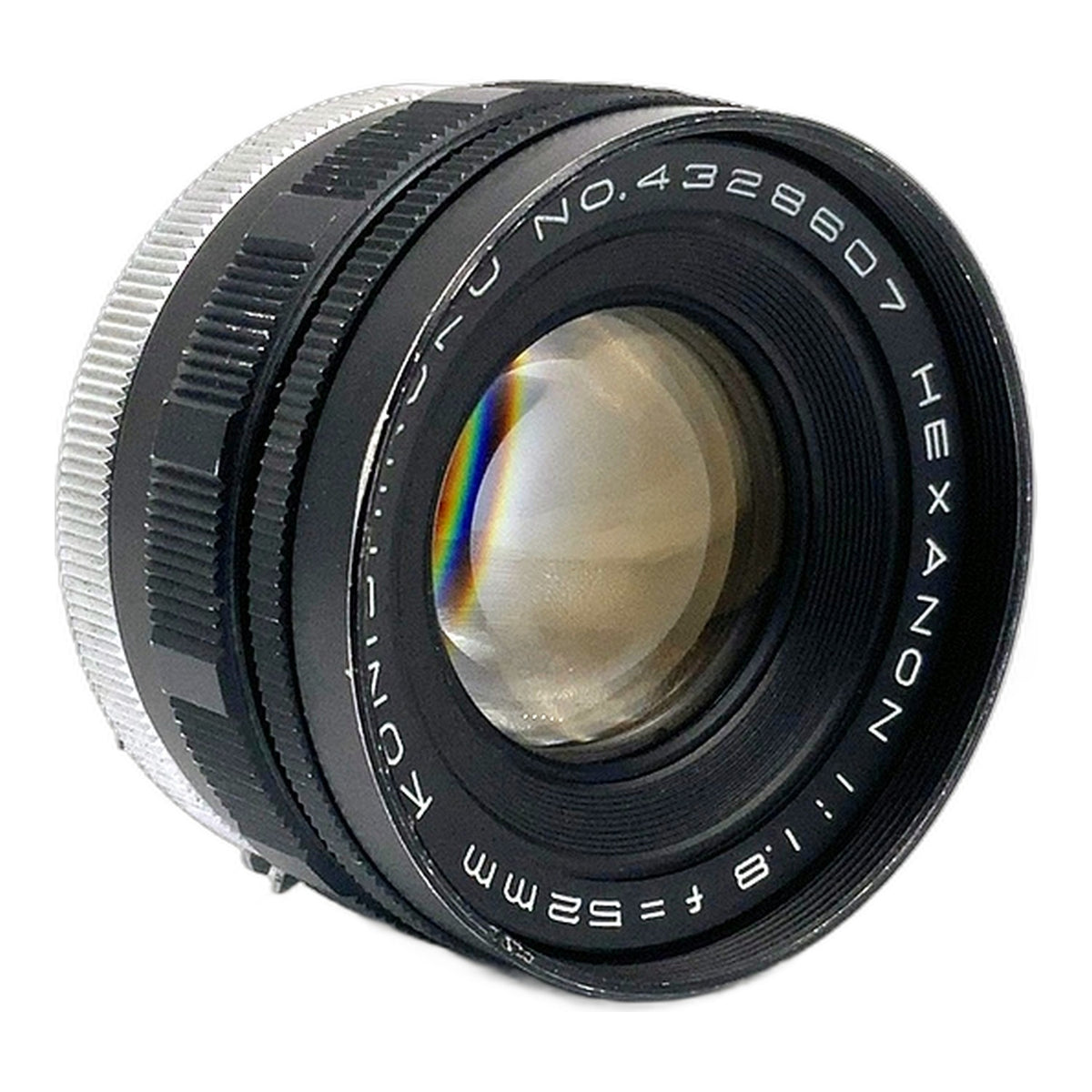 Konishiroku Hexanon 52mm 1:1.8 Objektiv manuell Festbrennweite (Konica F) Pilz!