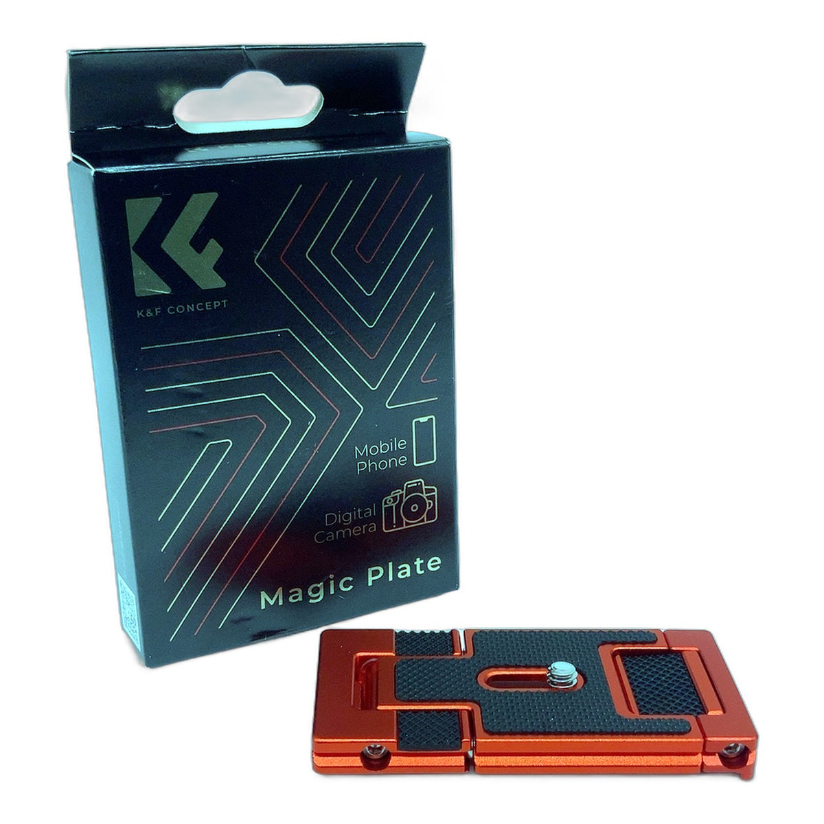 K&F Concept Magic Plate Multi-Schnellwechselplatte Stativkopf Orange OVP