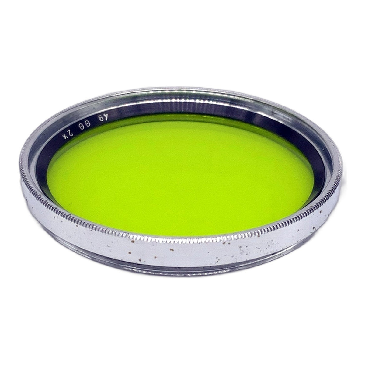 Farbfilter grün/green GG 2x in Chrom Filter 49mm Kreisförmig Objektivfilter