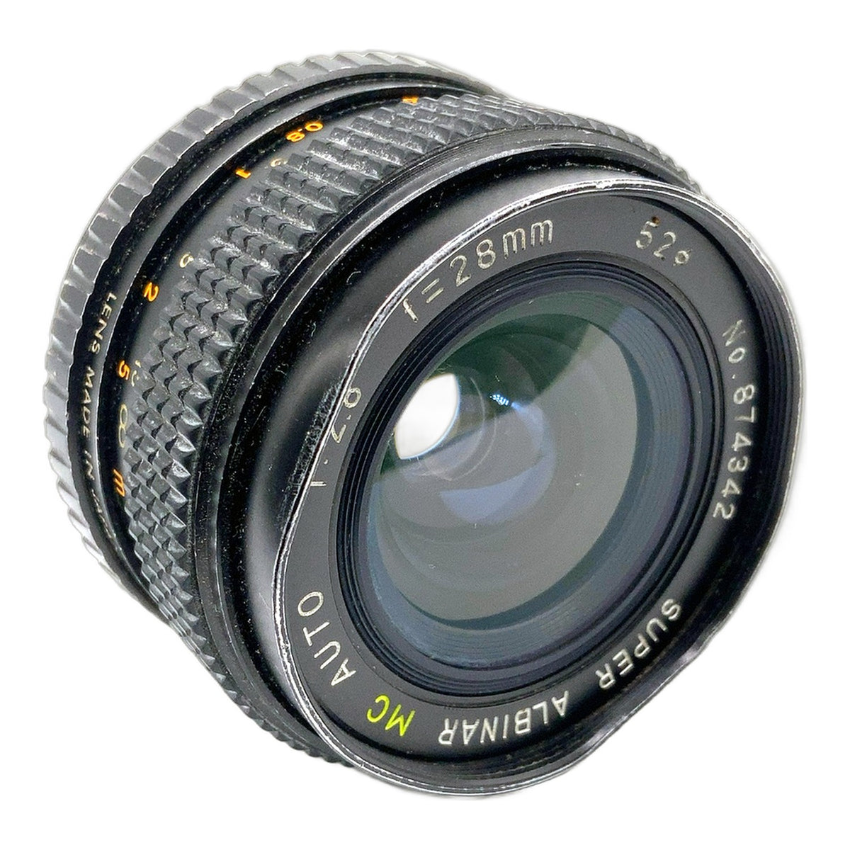 Albinar Super MC Auto 28mm 1:2.8 Objektiv manuell Festbrennweite (M42)