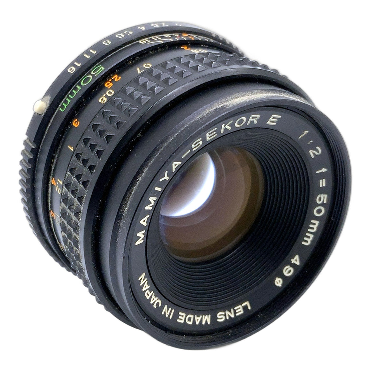 Mamiya Sekor E 50mm 1:2 Objektiv manuell Festbrennweite (Mamiya ZE) Pilz!